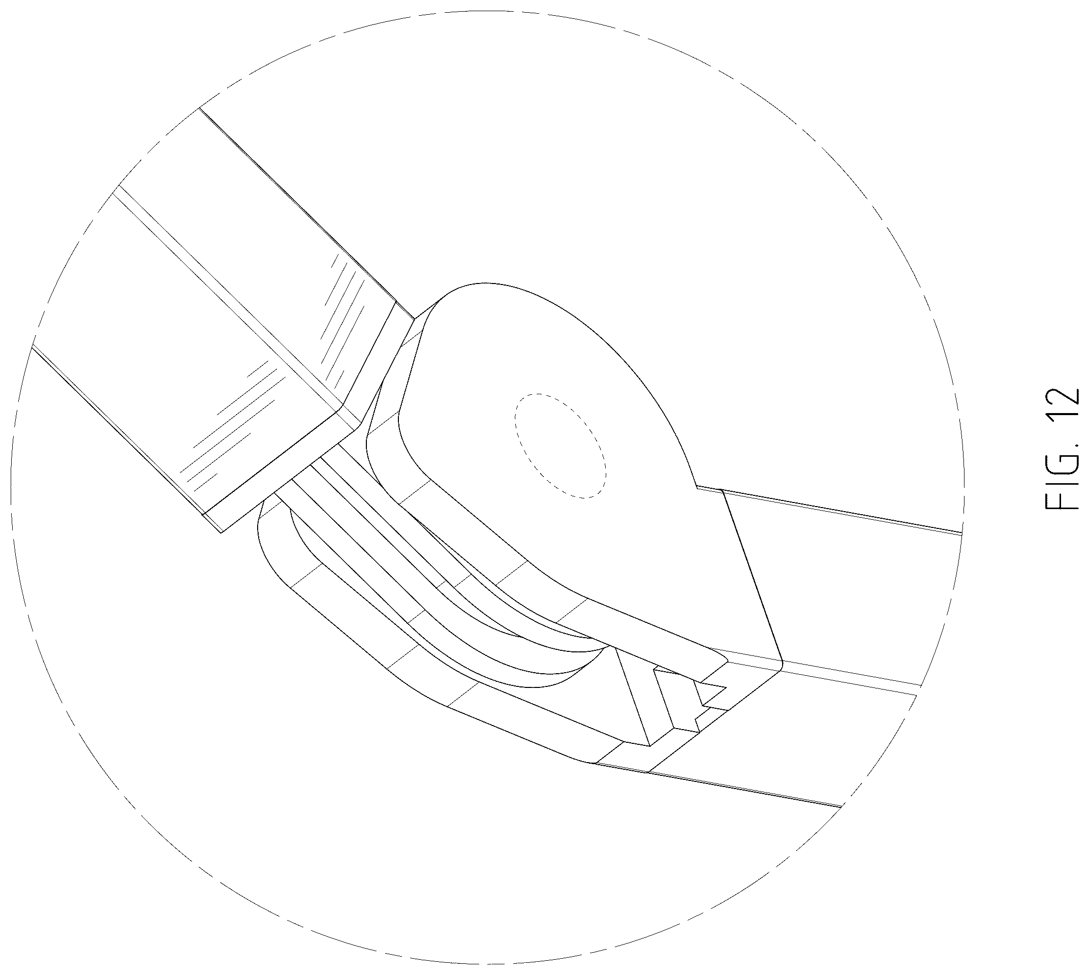 Patent USD1043597 Figure 12 – Projection screen