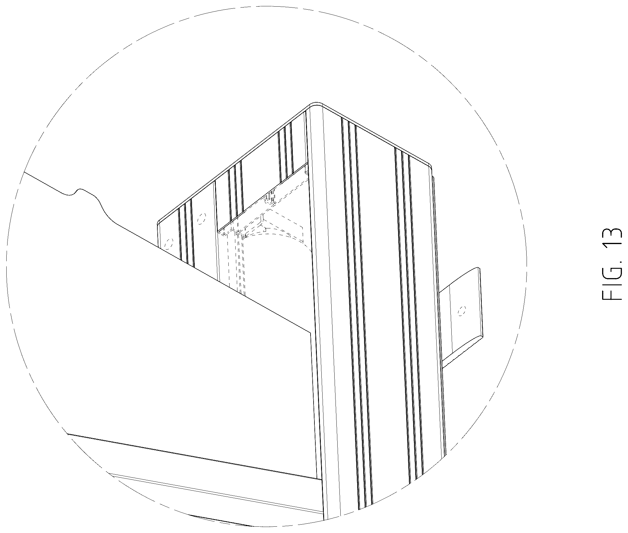 Patent USD1043597 Figure 13 – Projection screen