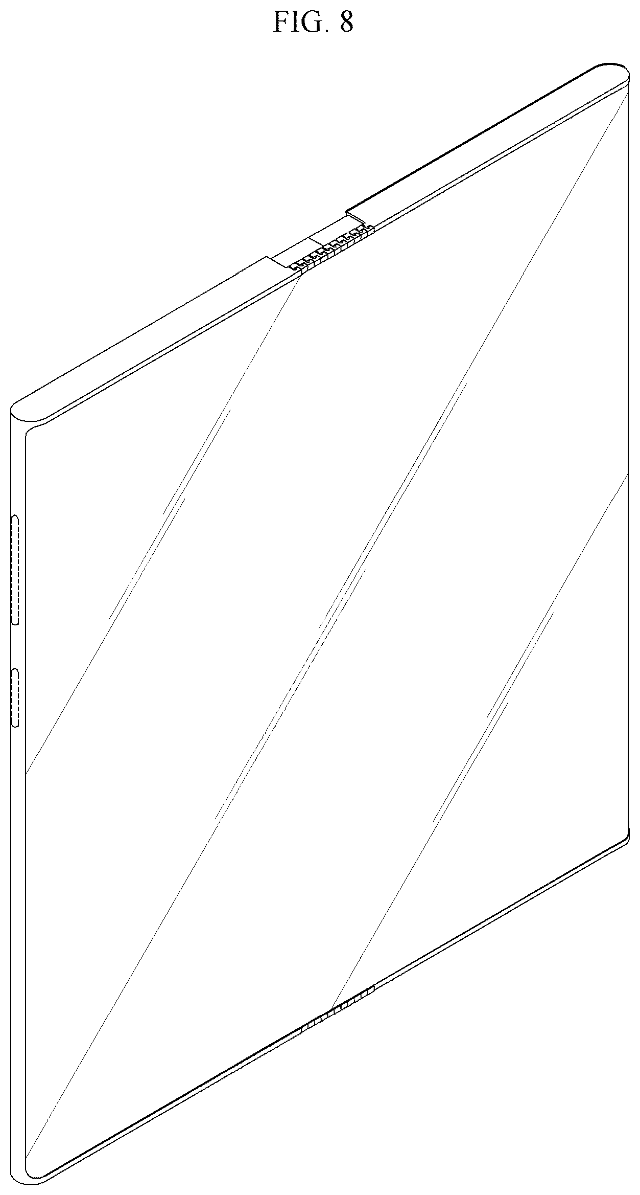 Patent USD1043599 Figure 8 – Display device