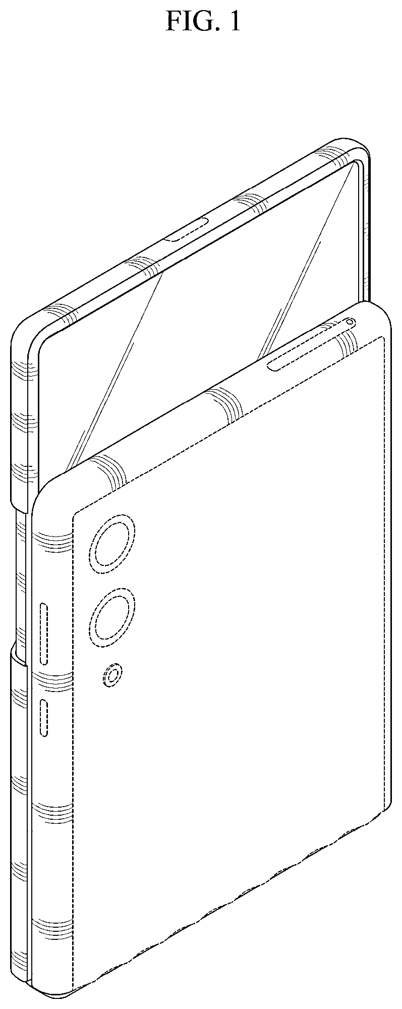 Patent USD1043600 Figure 1 – Display device