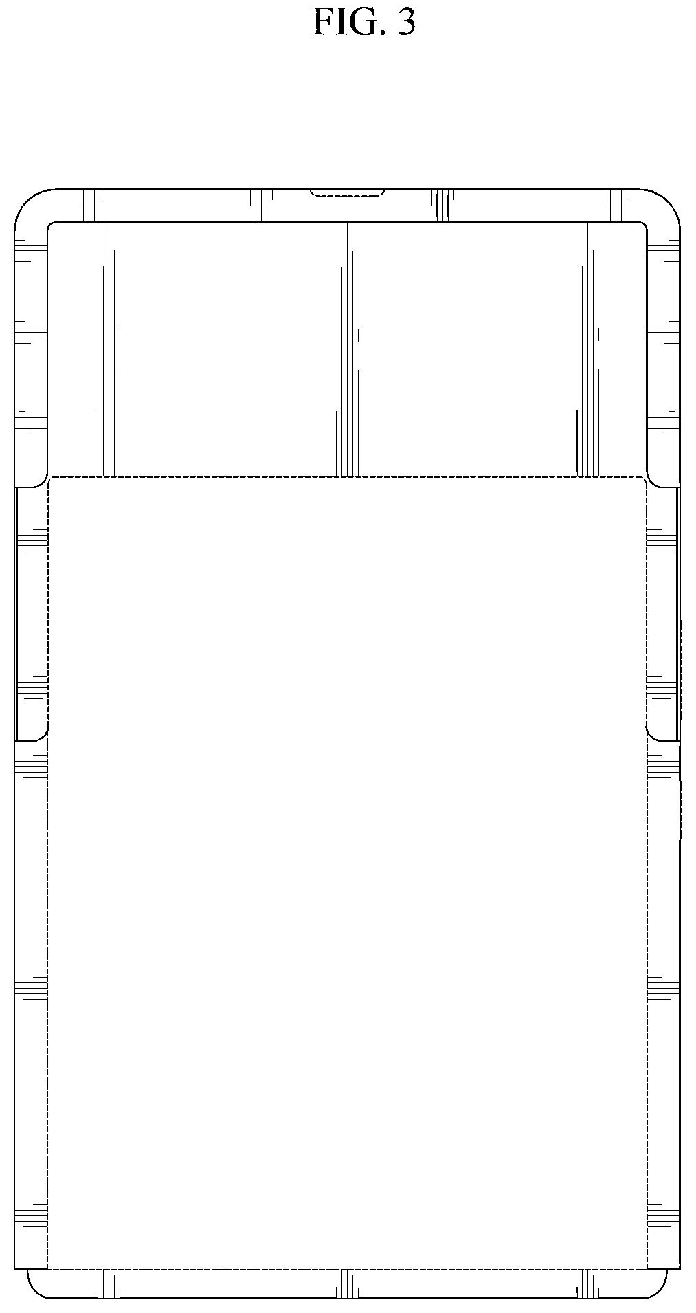 Patent USD1043600 Figure 3 – Display device