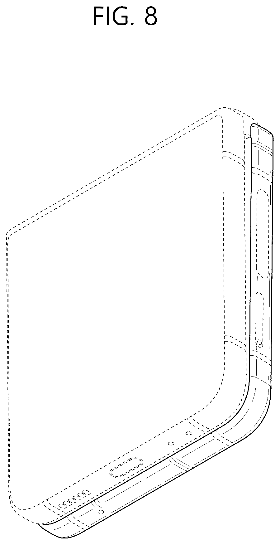 Patent USD1043601 Figure 8 – Mobile electronic device