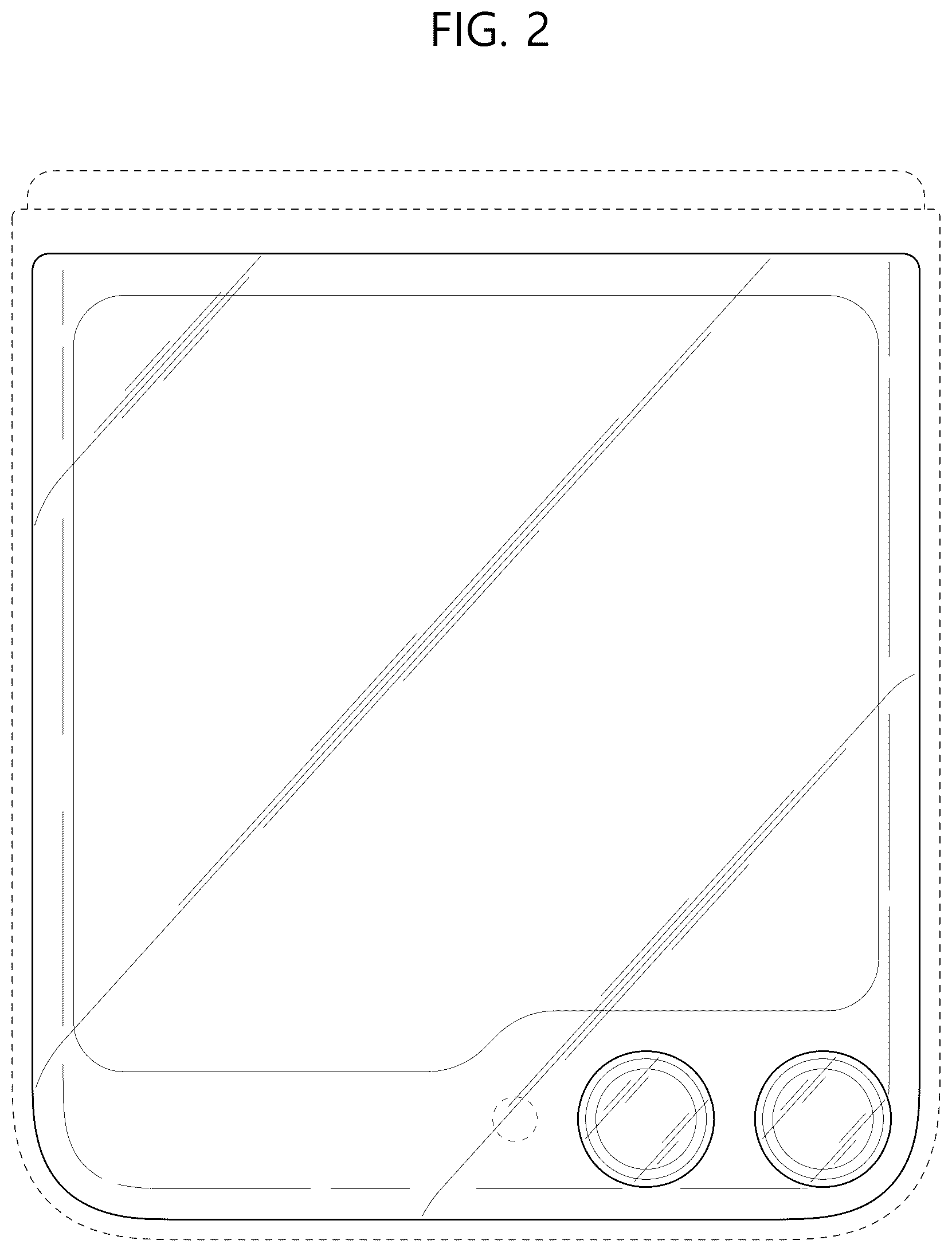 Patent USD1043602 Figure 2 – Electronic device