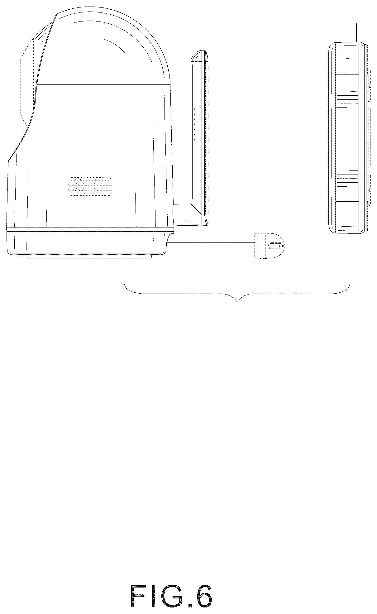 Patent USD1043606 Figure 6 – Camera and monitor set