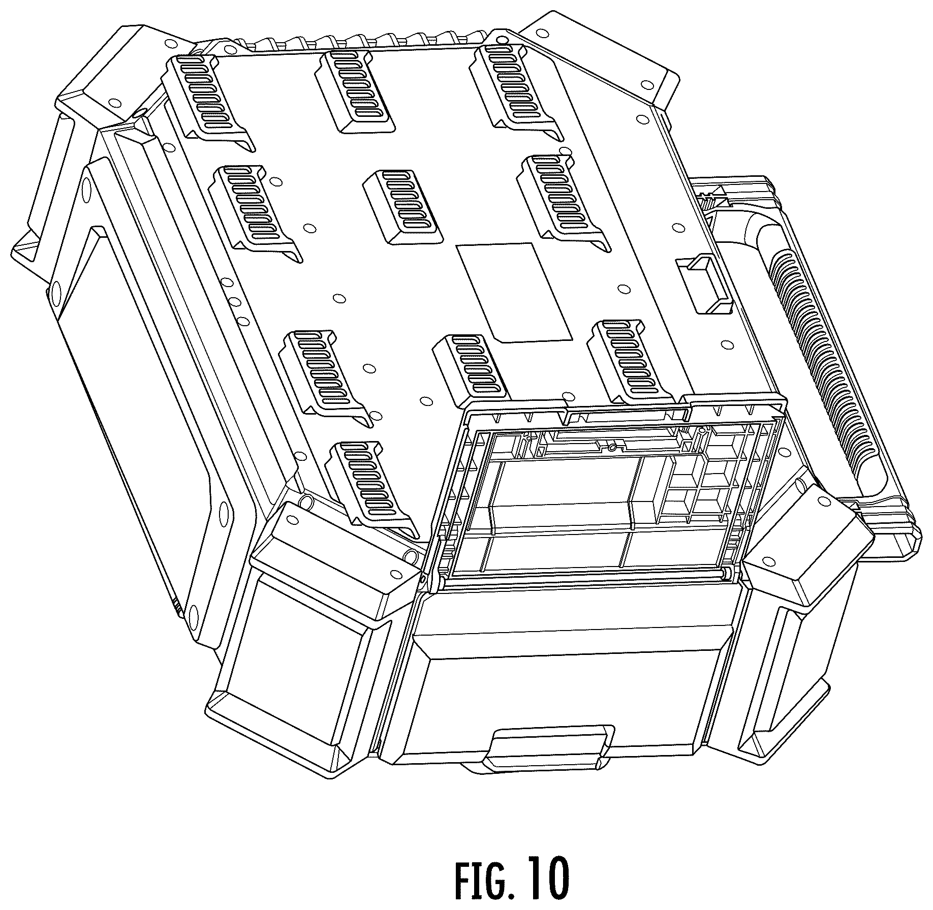 Patent USD1043607 Figure 10 – Storage unit radio