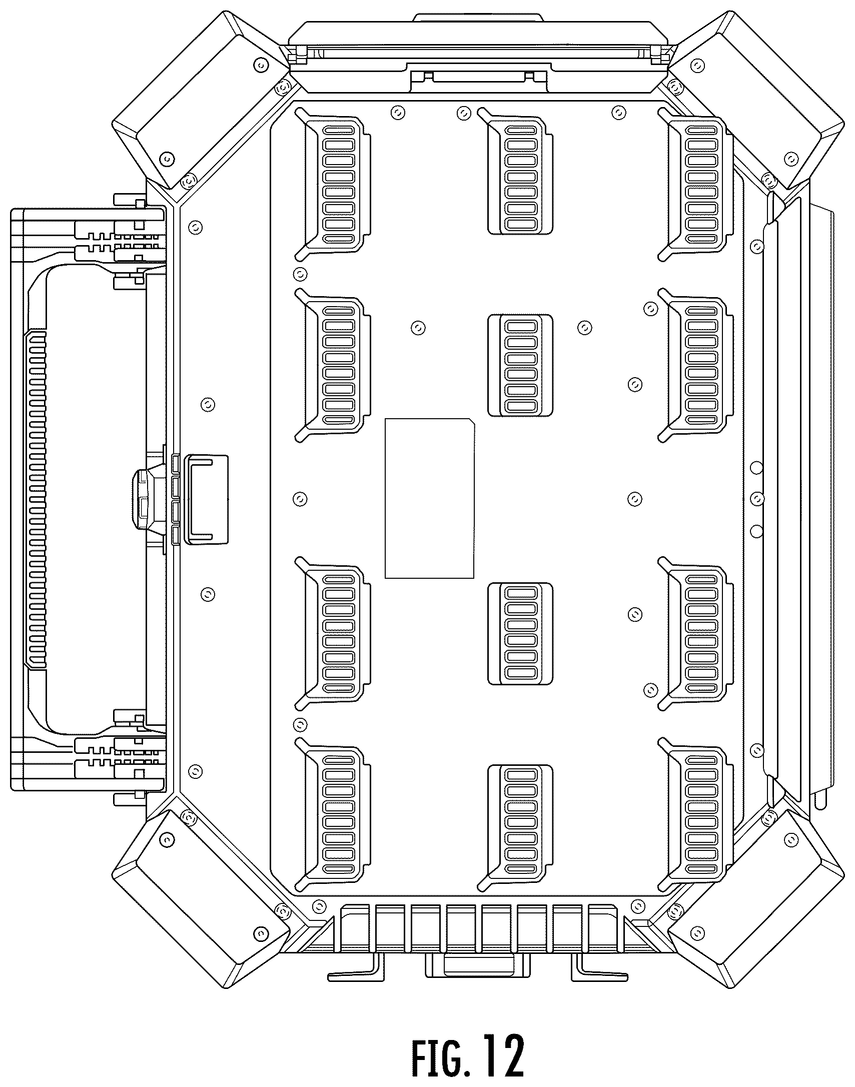 Patent USD1043607 Figure 12 – Storage unit radio