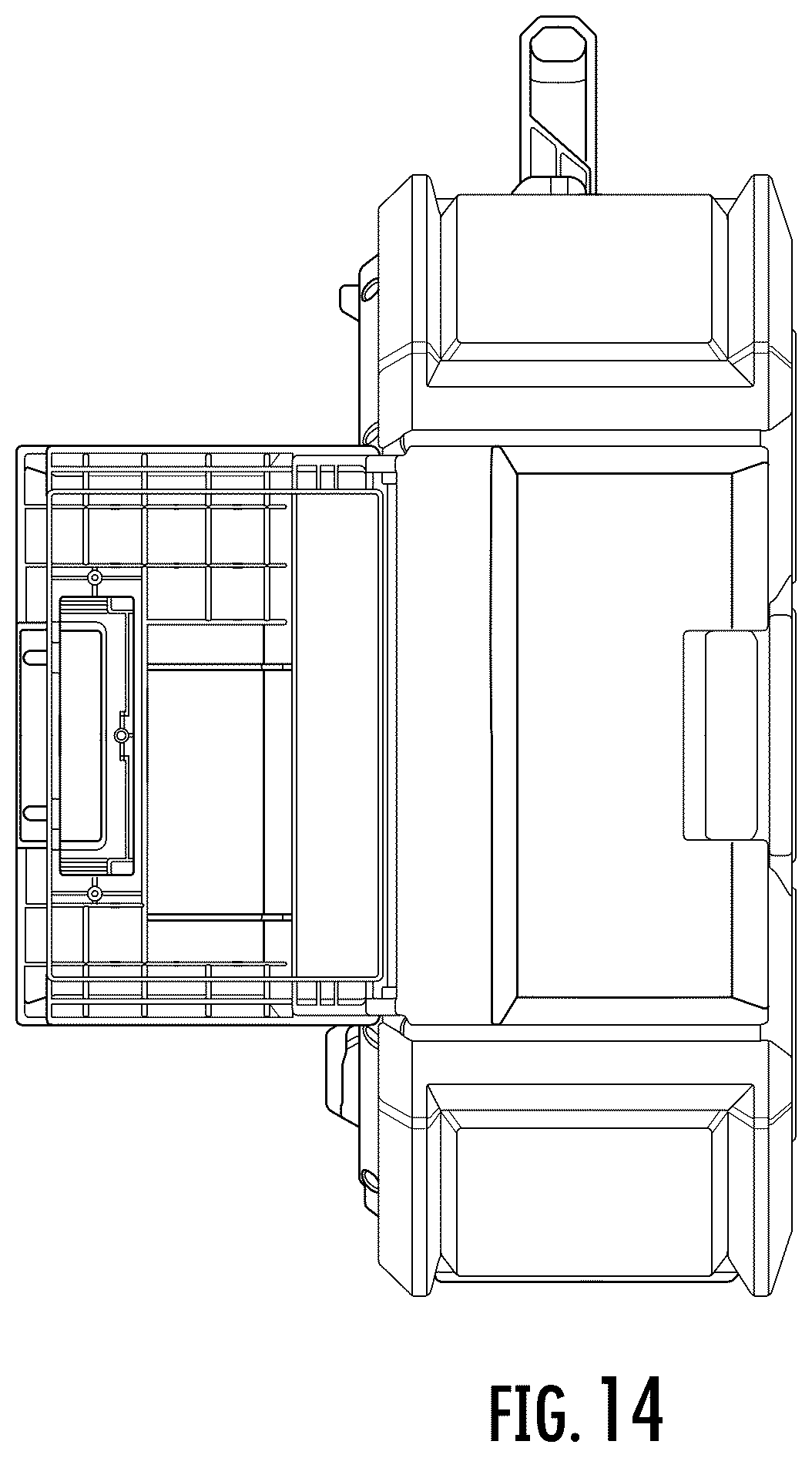 Patent USD1043607 Figure 14 – Storage unit radio