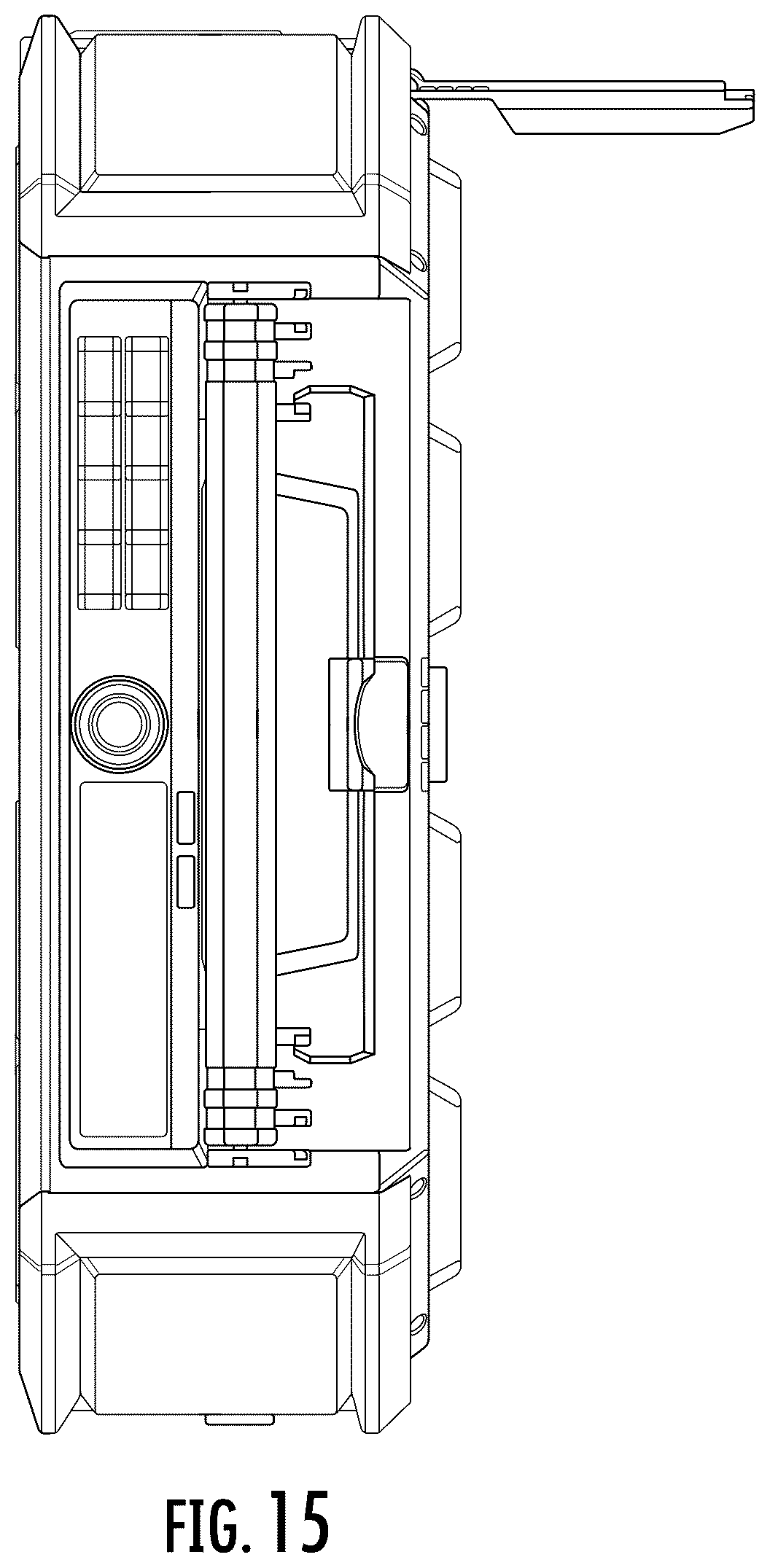 Patent USD1043607 Figure 15 – Storage unit radio