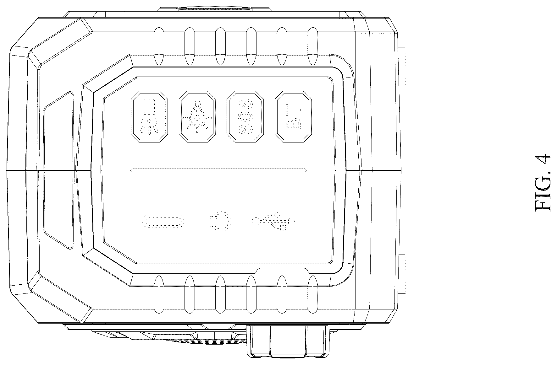 Patent USD1043608 Figure 4 – Radio