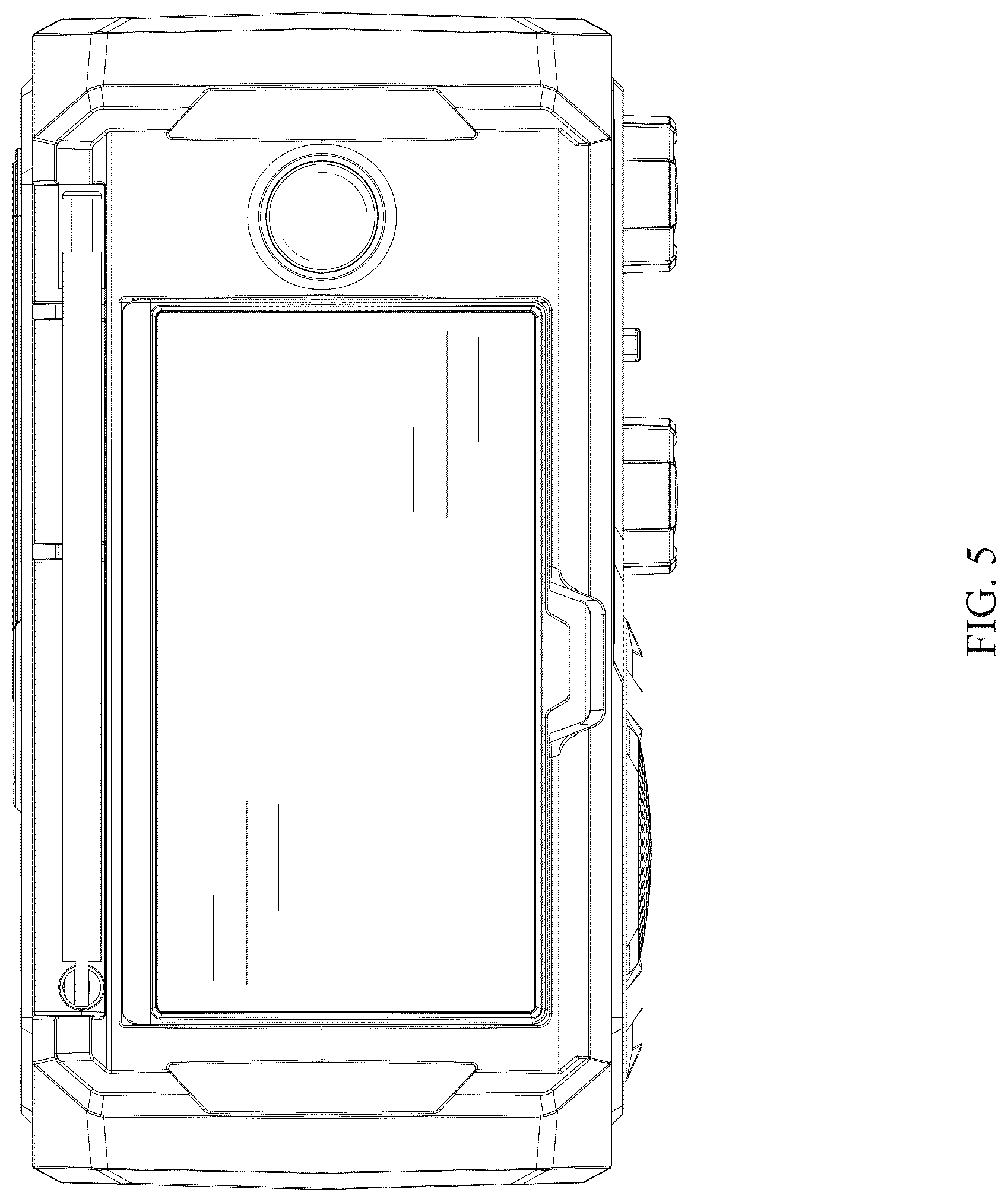 Patent USD1043608 Figure 5 – Radio