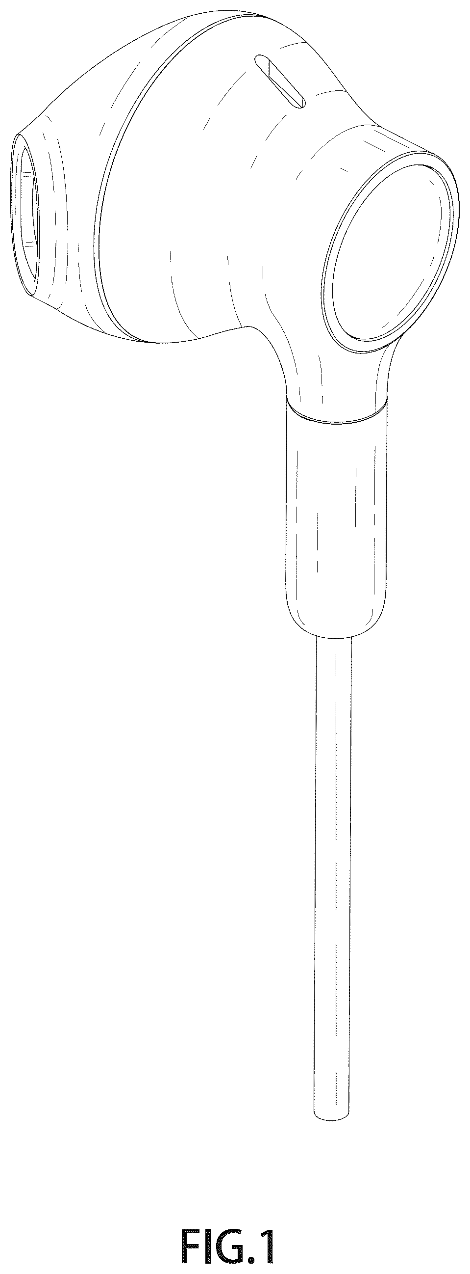 Patent USD1043611 Figure 1 – Earphone