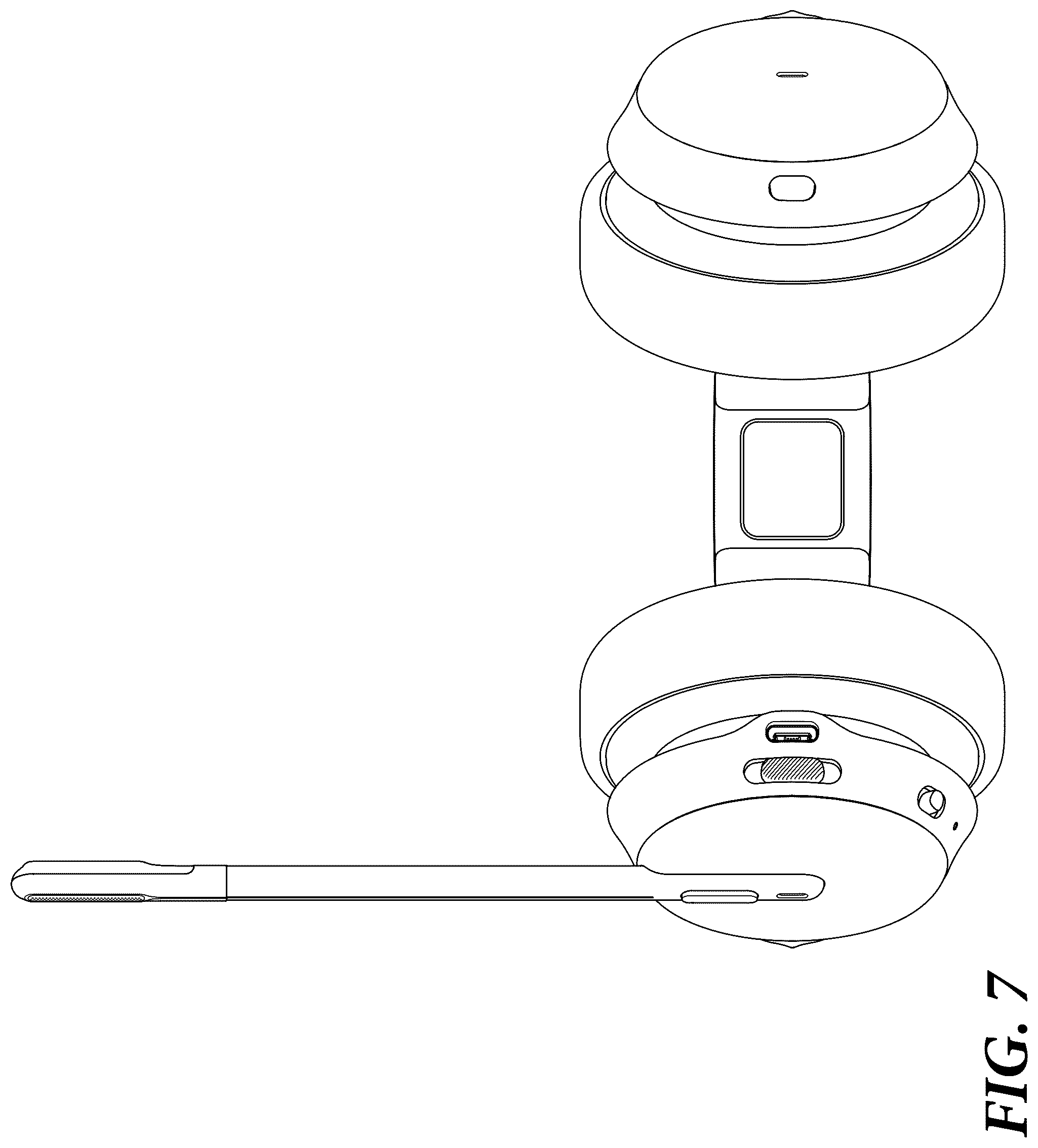 Patent USD1043612 Figure 7 – Headset