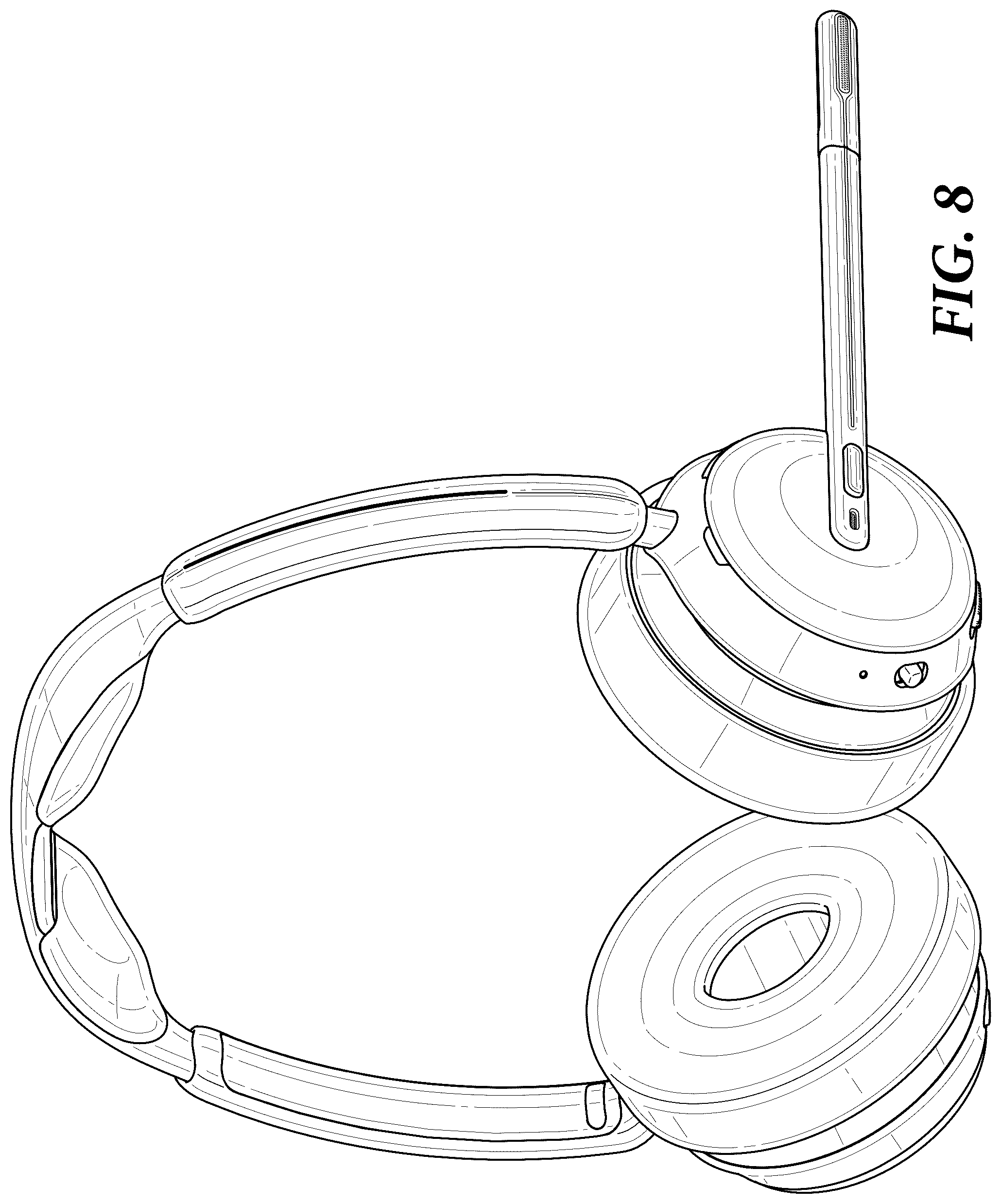 Patent USD1043612 Figure 8 – Headset