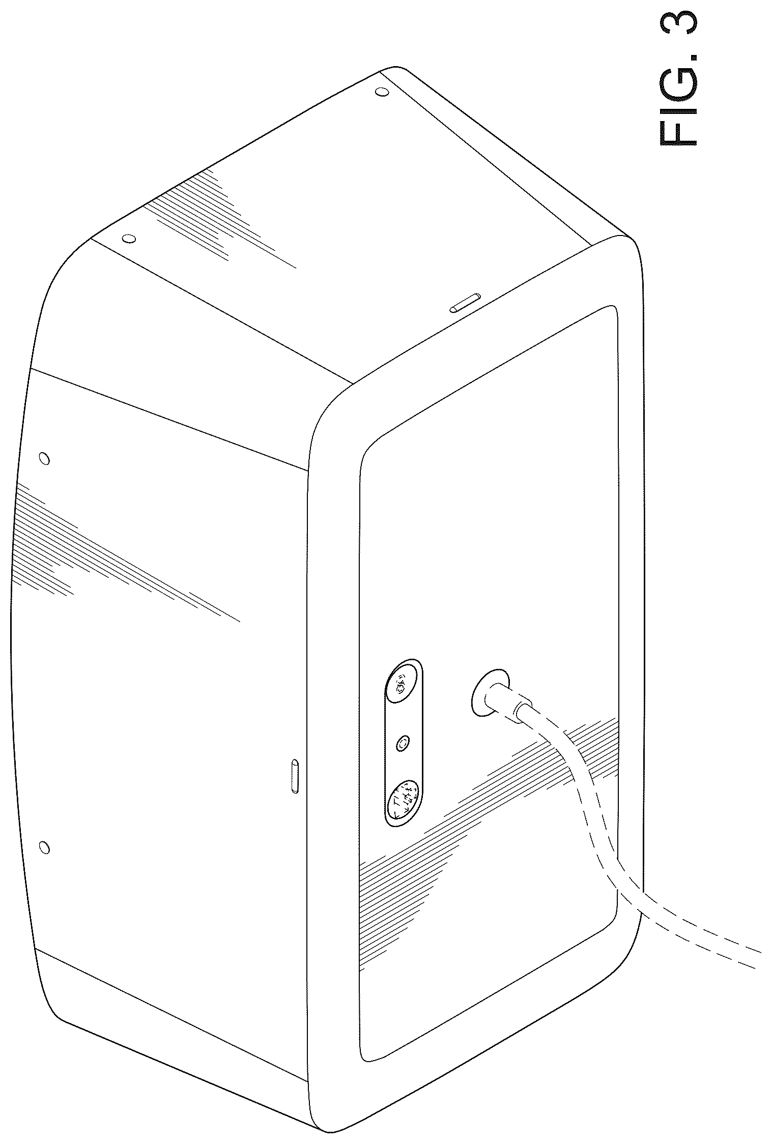 Patent USD1043613 Figure 3 – Media player