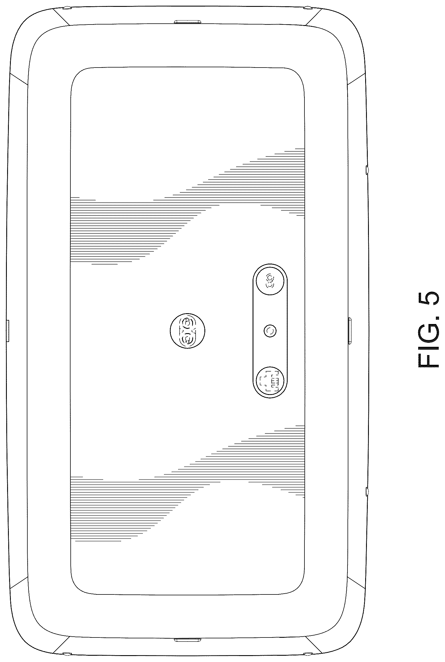 Patent USD1043613 Figure 5 – Media player