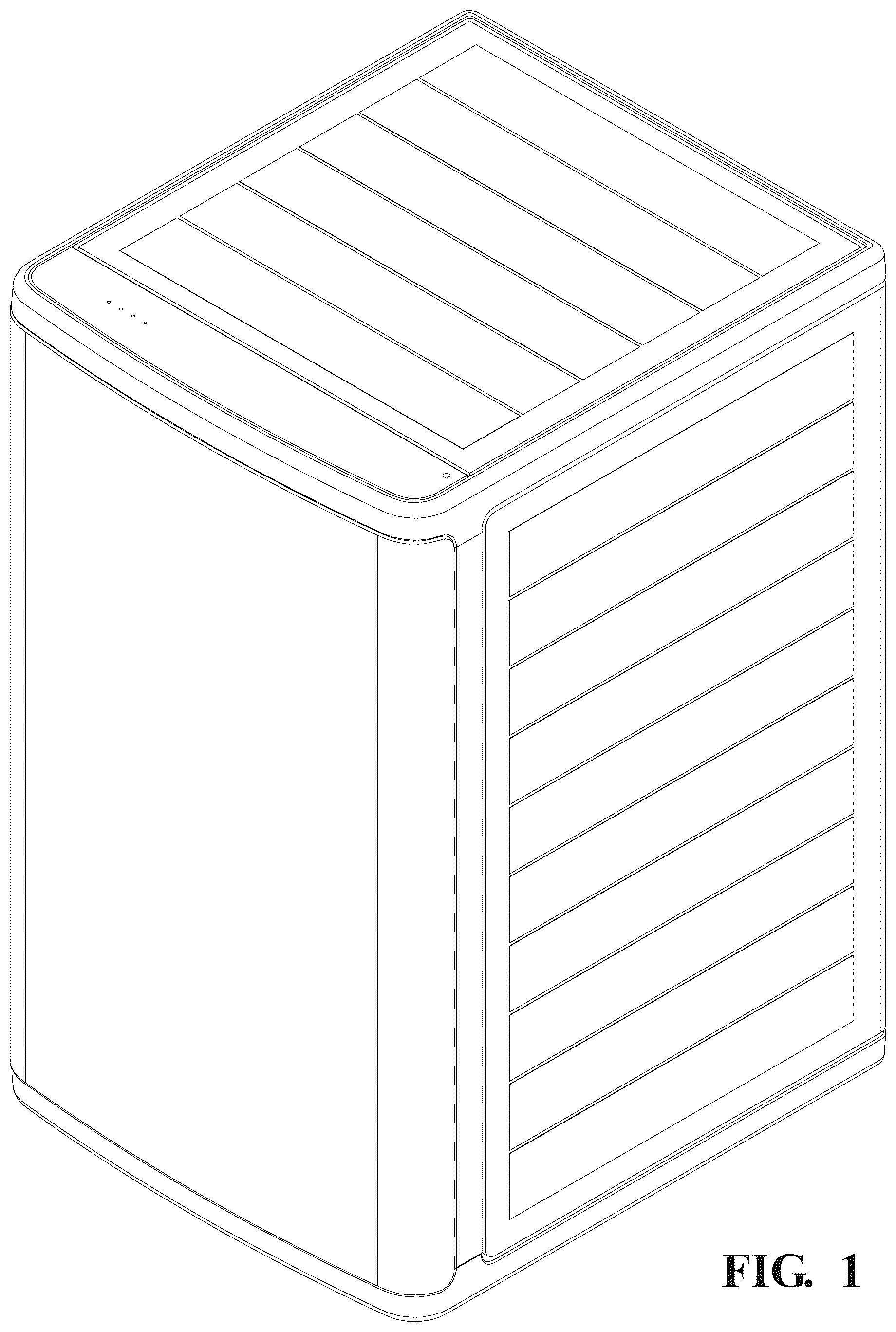Patent USD1043614 Figure 1 – Outdoor speaker