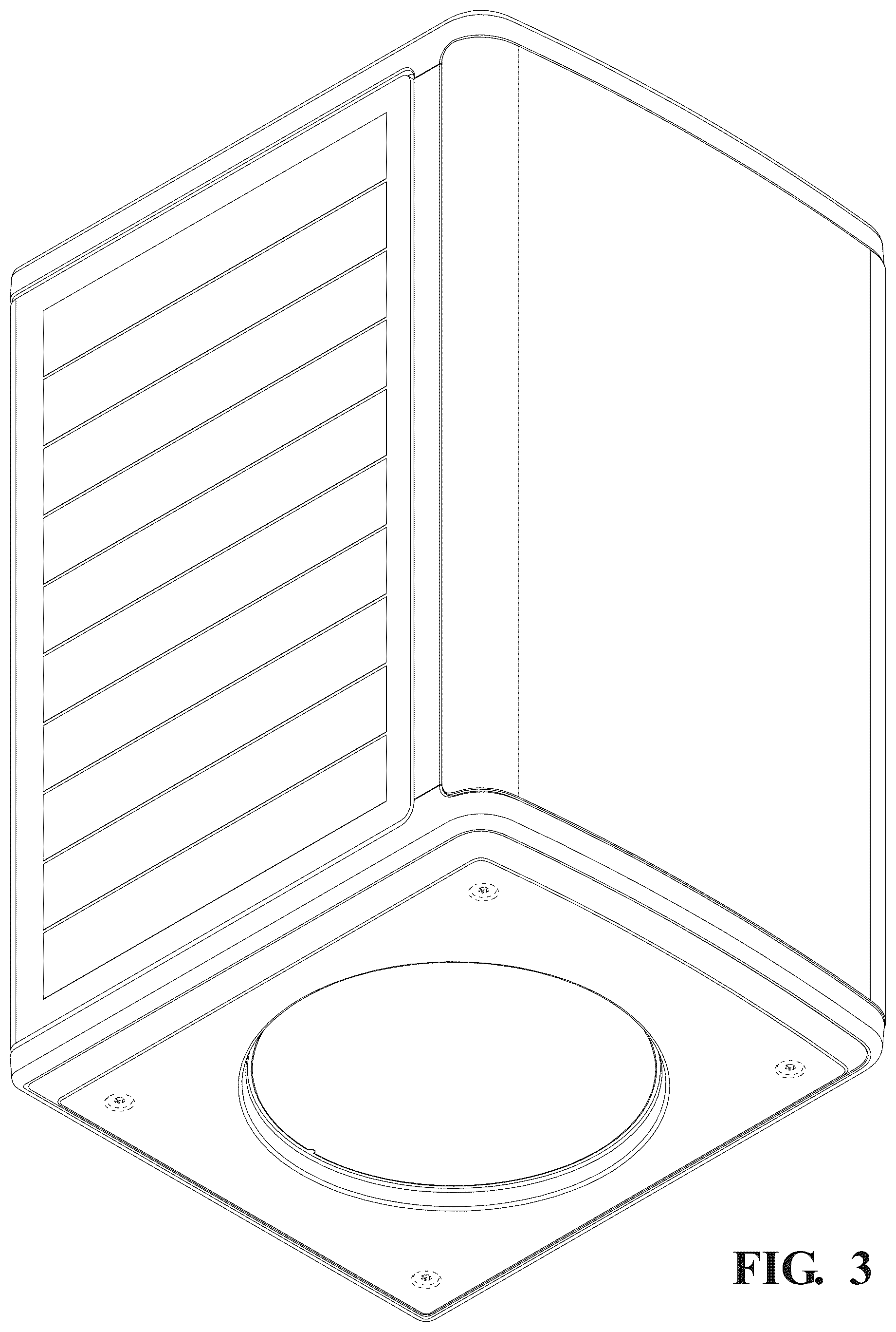 Patent USD1043614 Figure 3 – Outdoor speaker