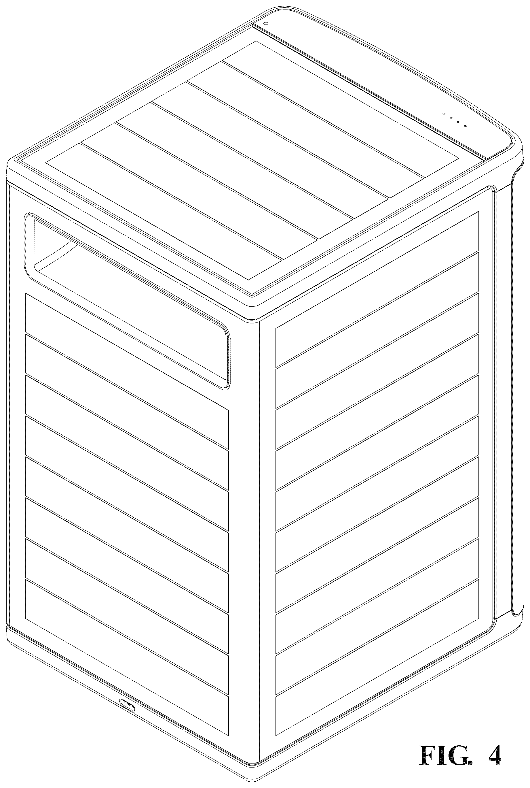 Patent USD1043614 Figure 4 – Outdoor speaker