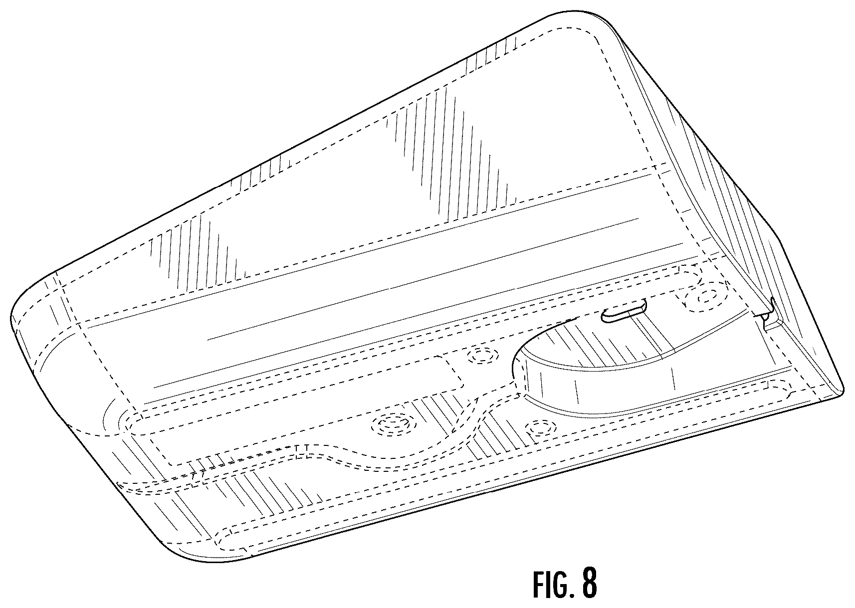Patent USD1043617 Figure 8 – Reader device dock