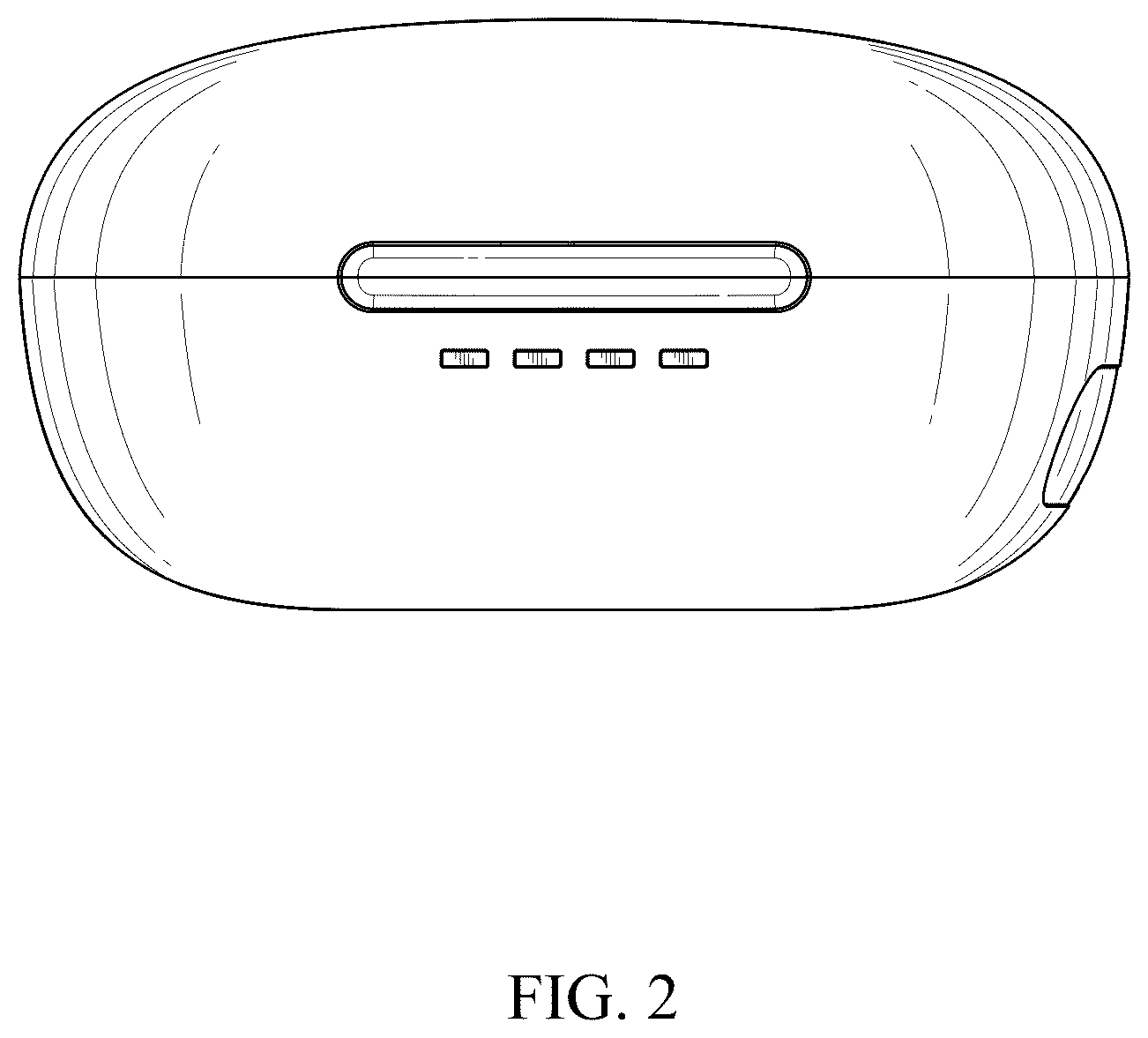 Patent USD1043621 Figure 2 – Wireless earbuds with charging case