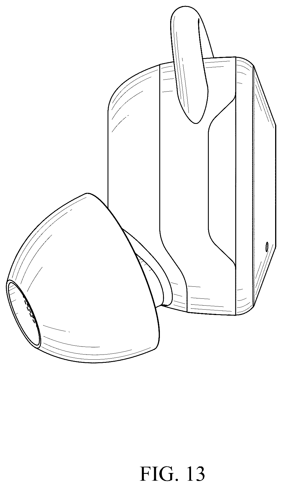 Patent USD1043621 Figure 13 – Wireless earbuds with charging case