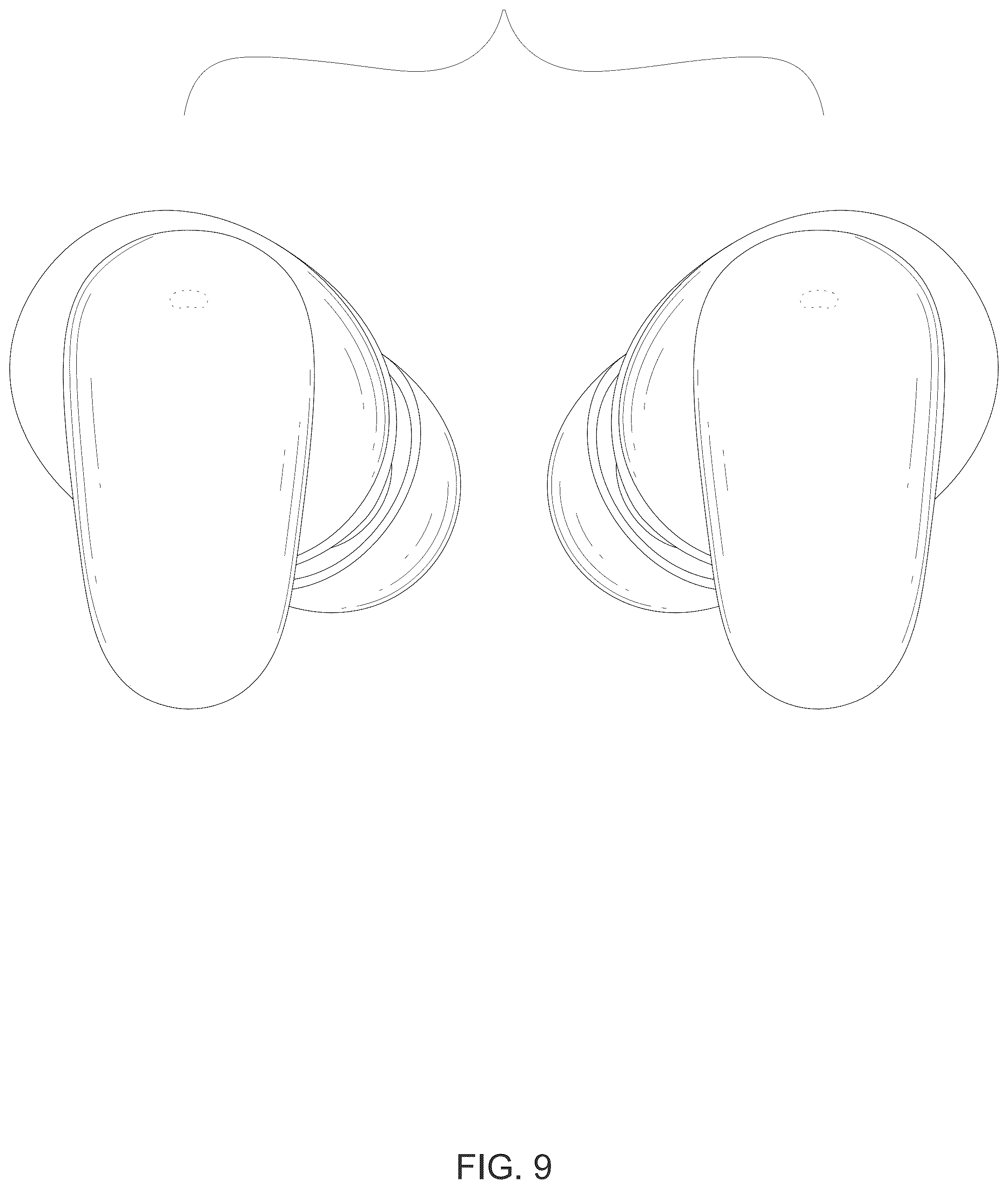Patent USD1043622 Figure 9 – Wireless earphones and case