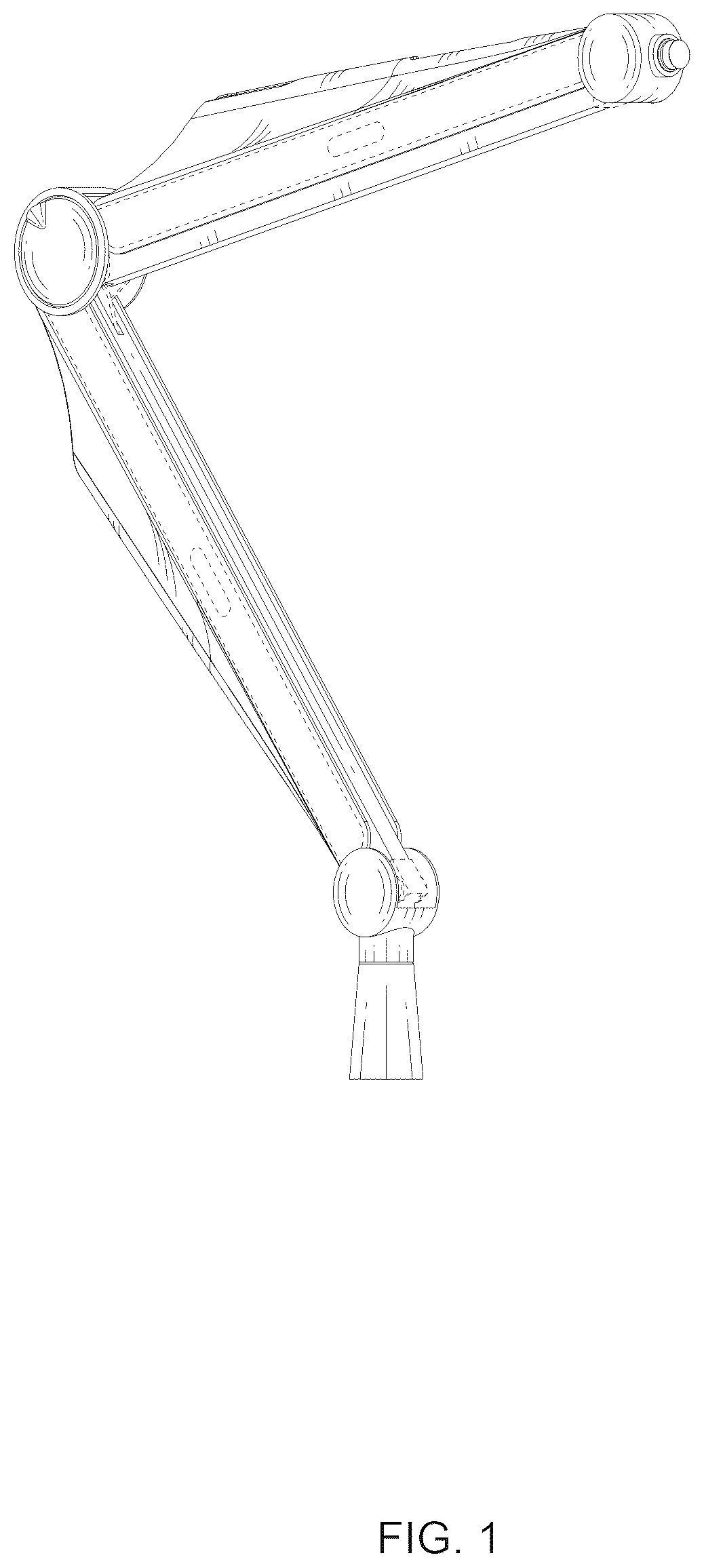 Patent USD1043629 Figure 1 – Microphone stand