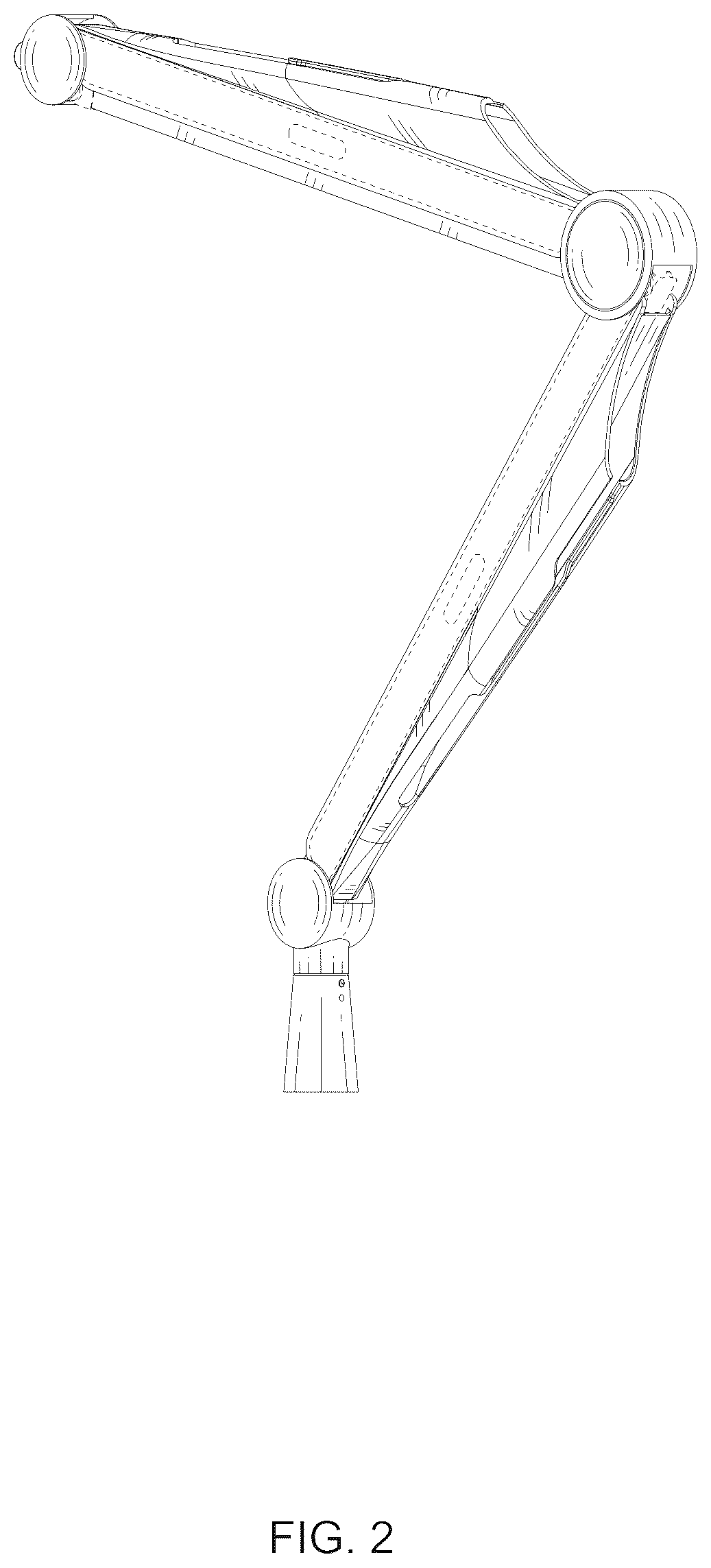 Patent USD1043629 Figure 2 – Microphone stand