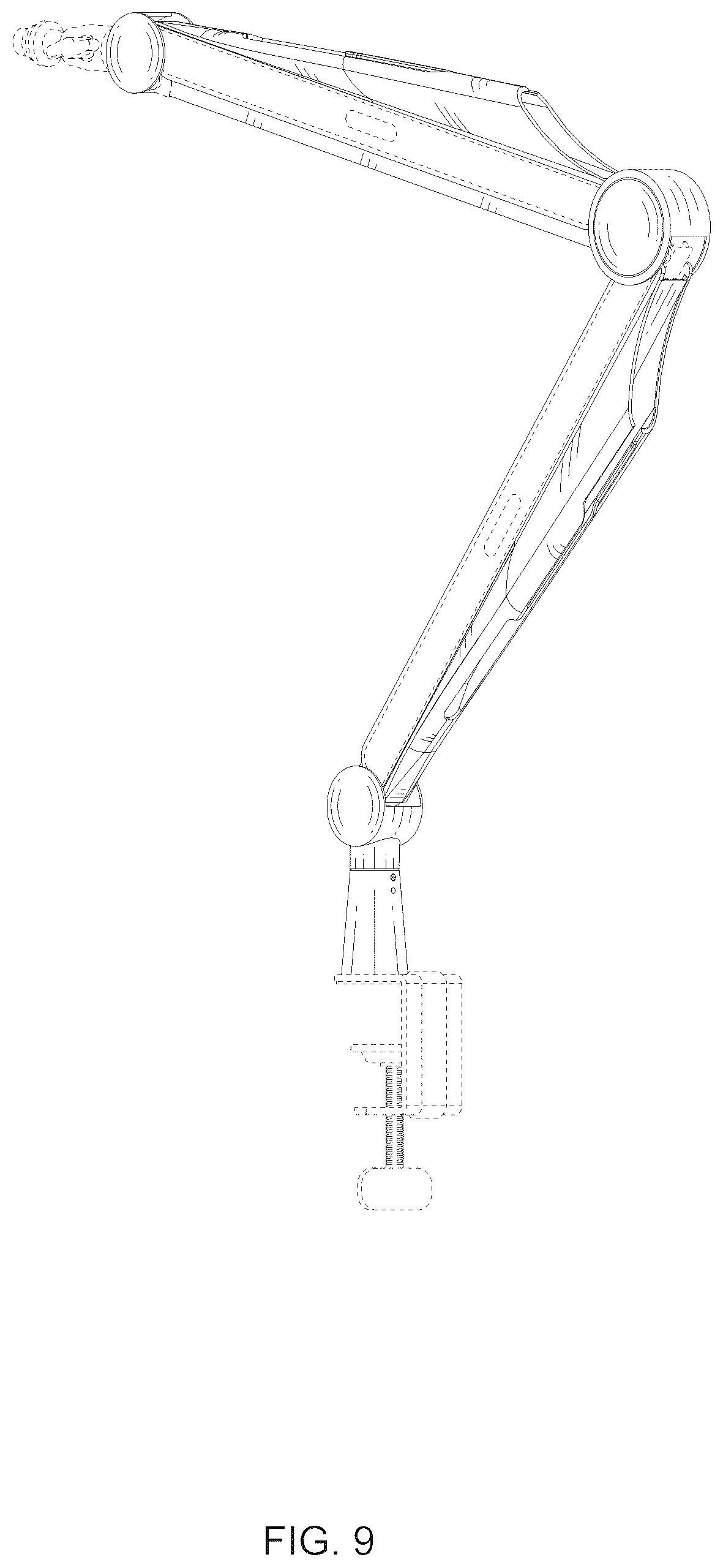 Patent USD1043629 Figure 9 – Microphone stand