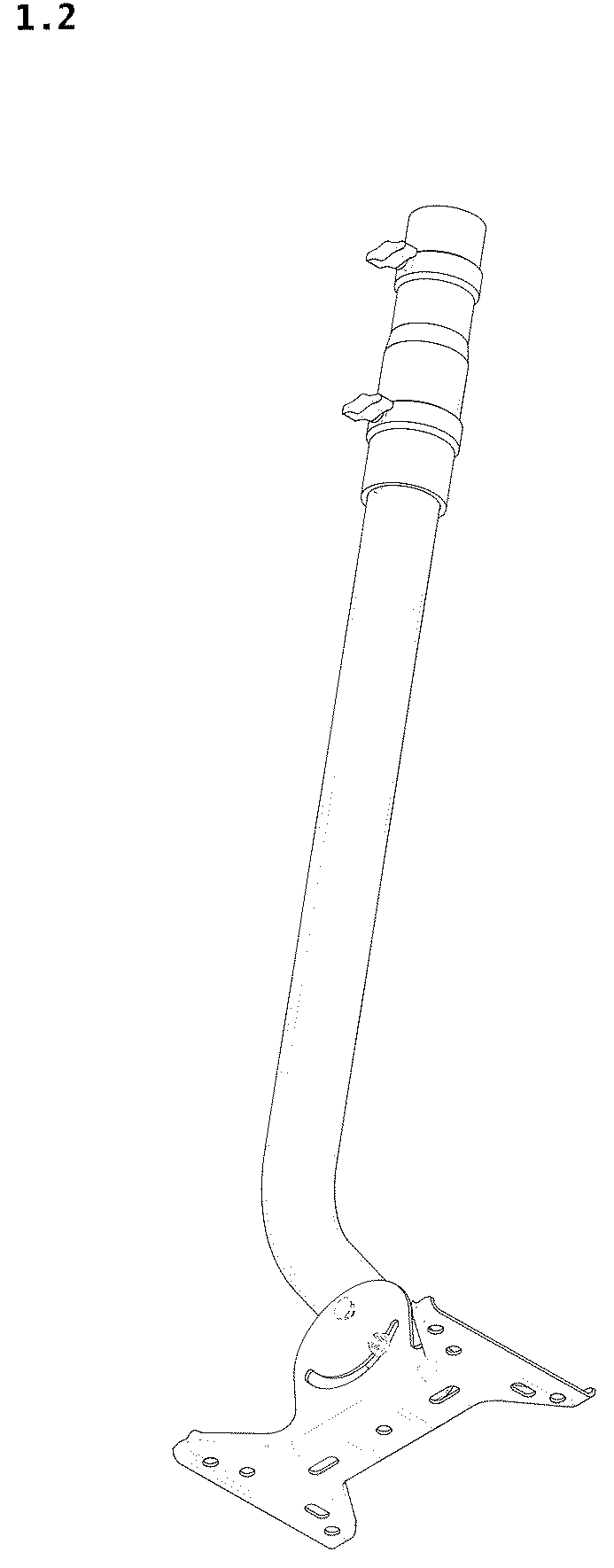 Patent USD1043631 Figure 2 – Antenna mount