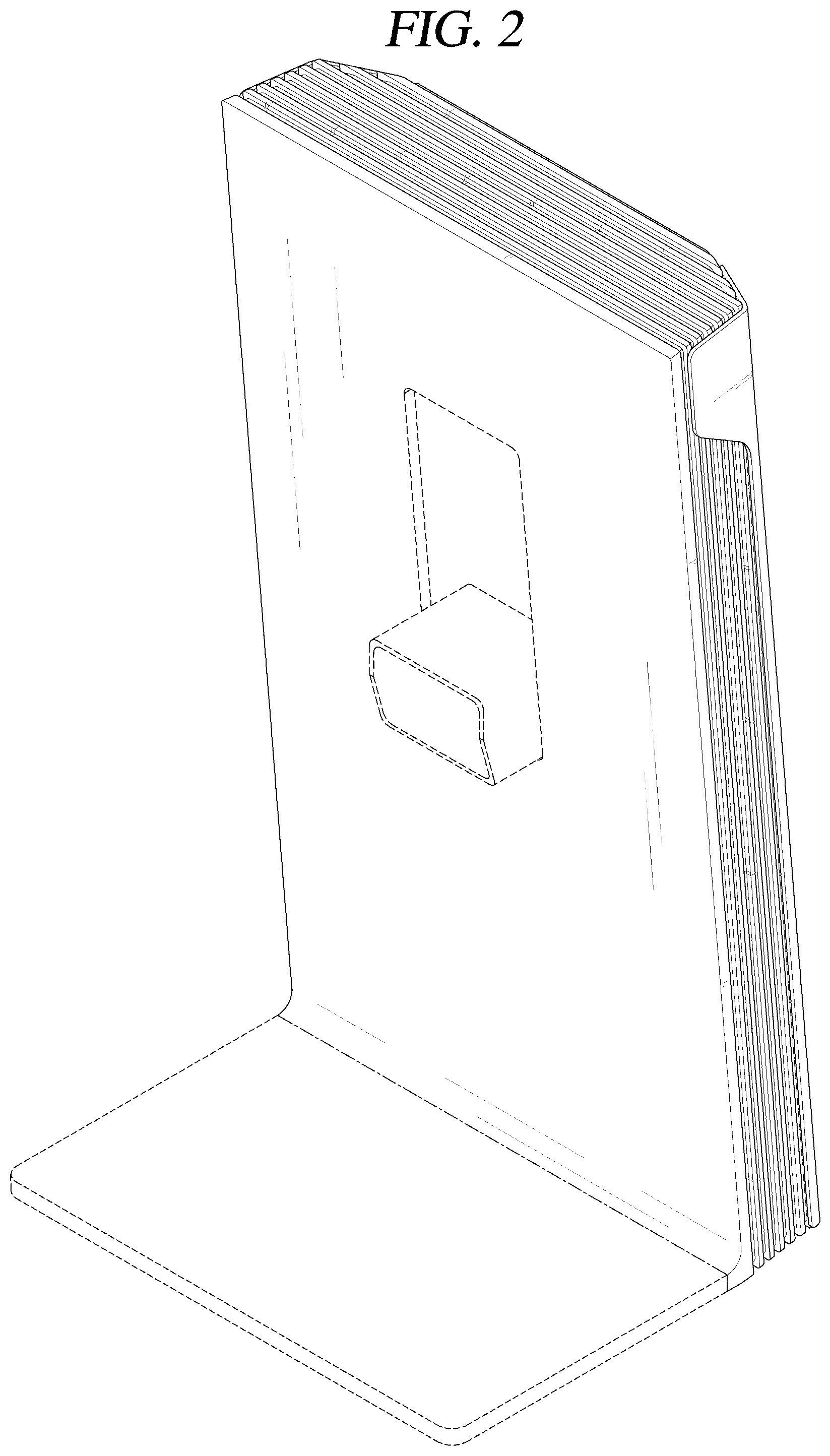 Patent USD1043632 Figure 2 – Stand for television receiver
