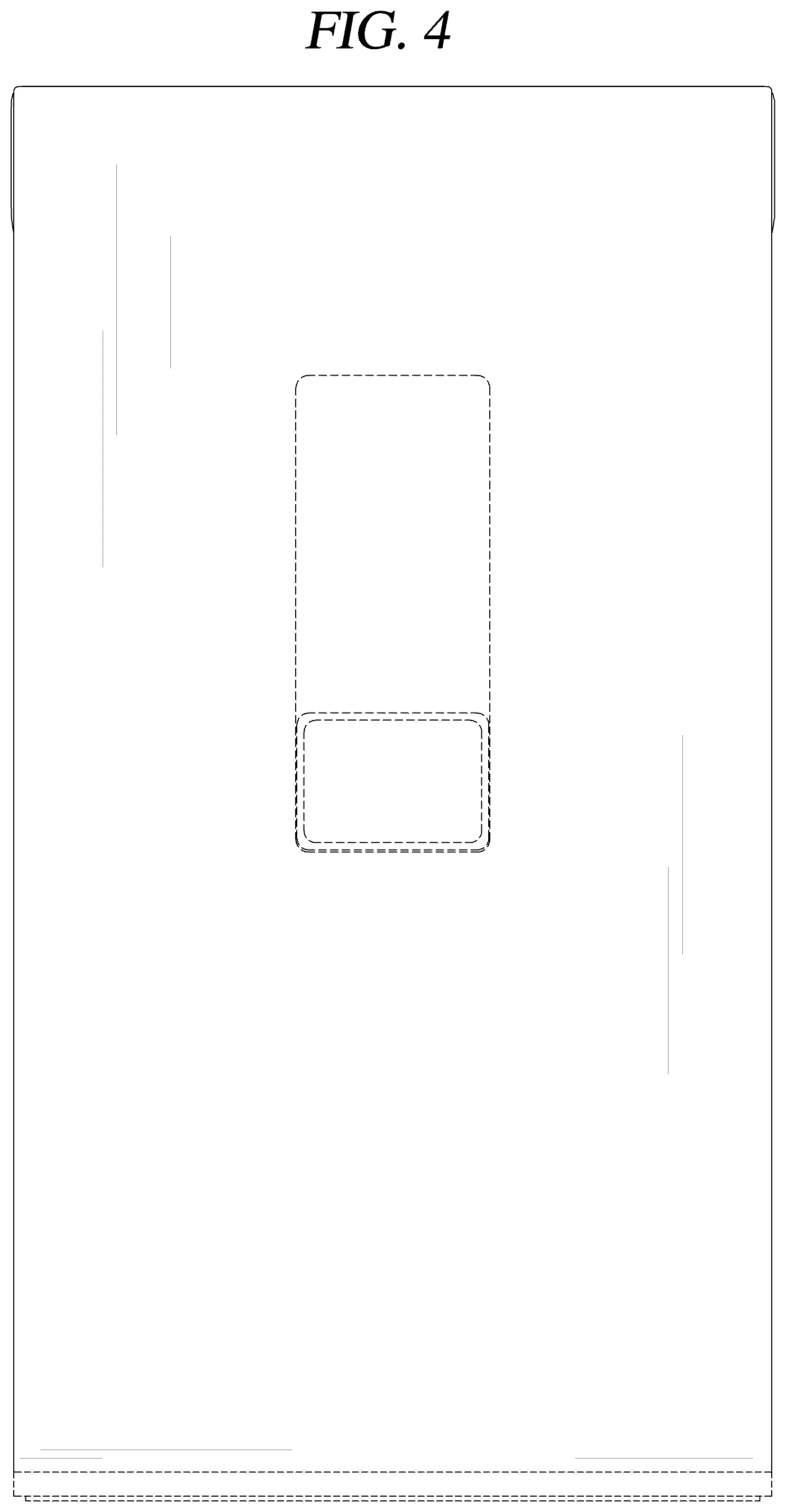 Patent USD1043632 Figure 4 – Stand for television receiver