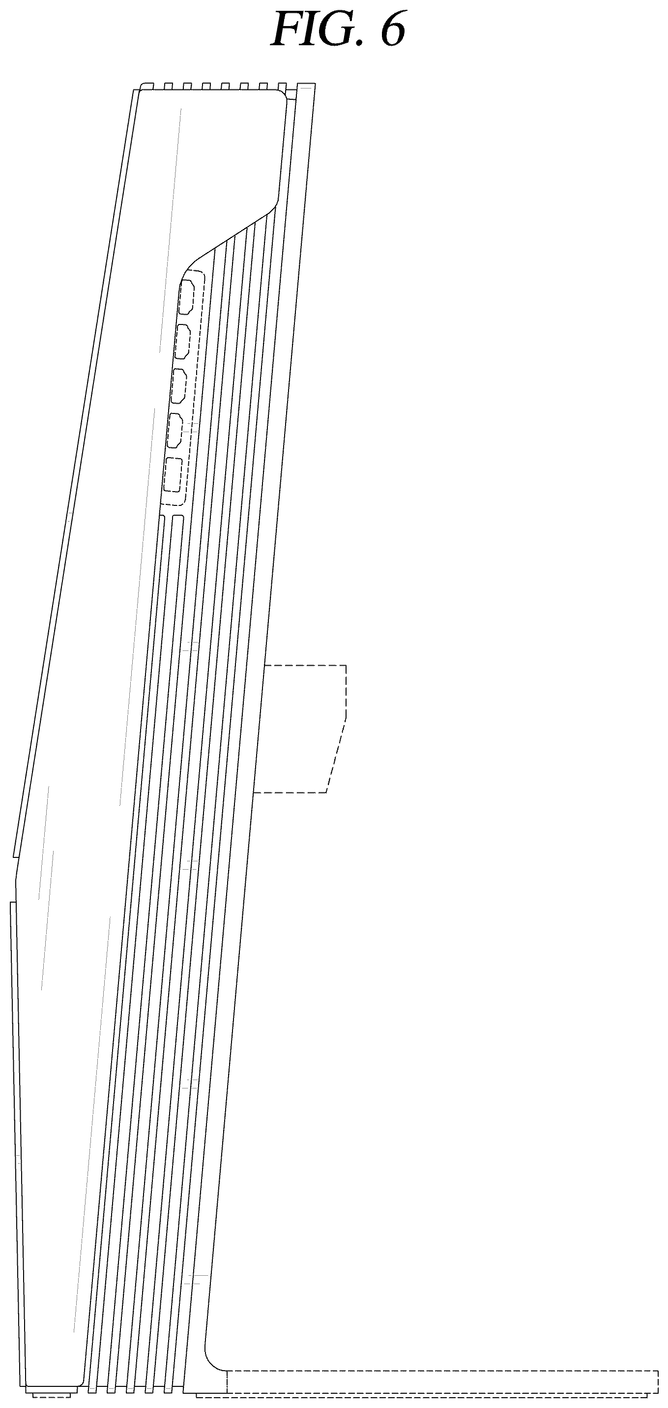 Patent USD1043632 Figure 6 – Stand for television receiver