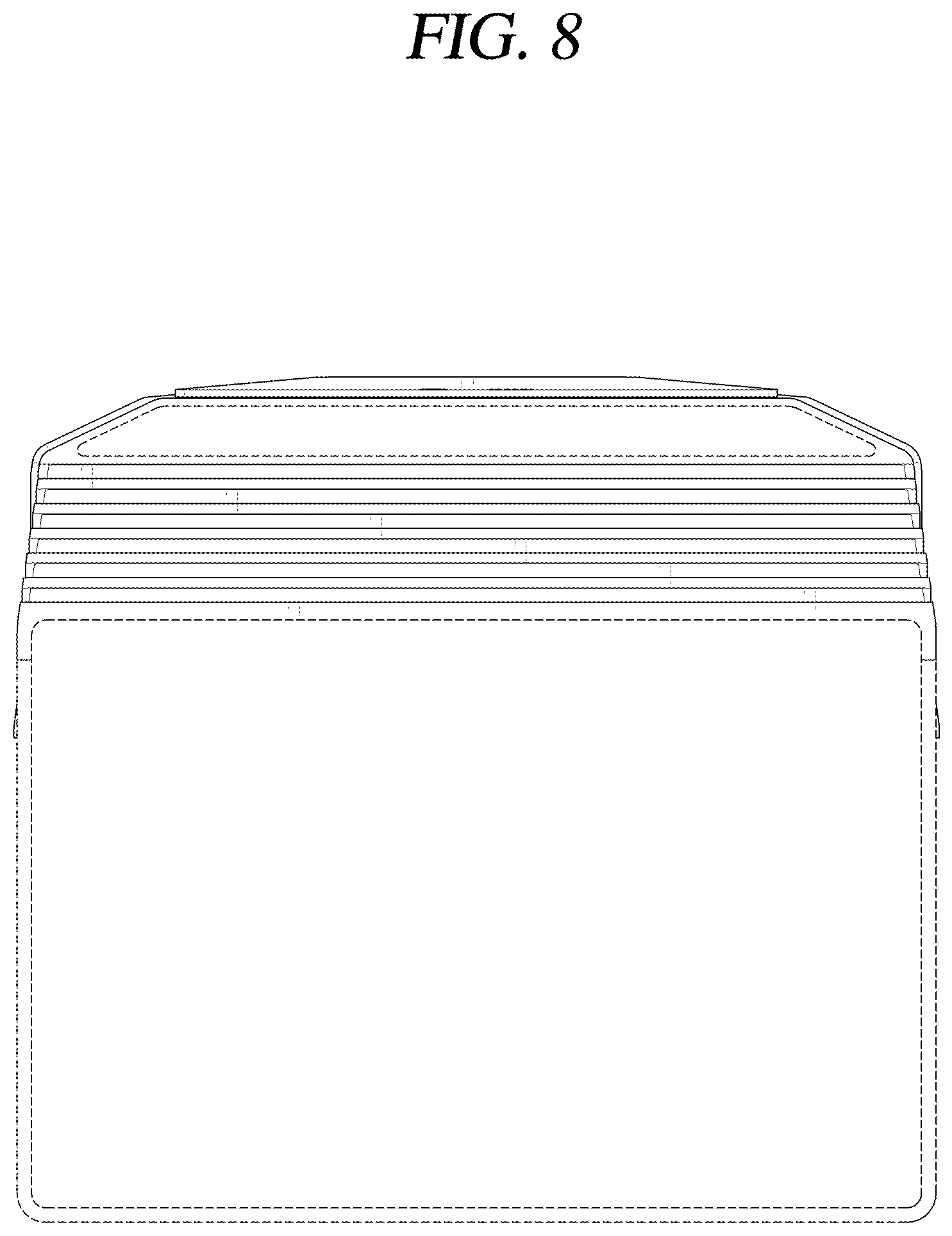 Patent USD1043632 Figure 8 – Stand for television receiver