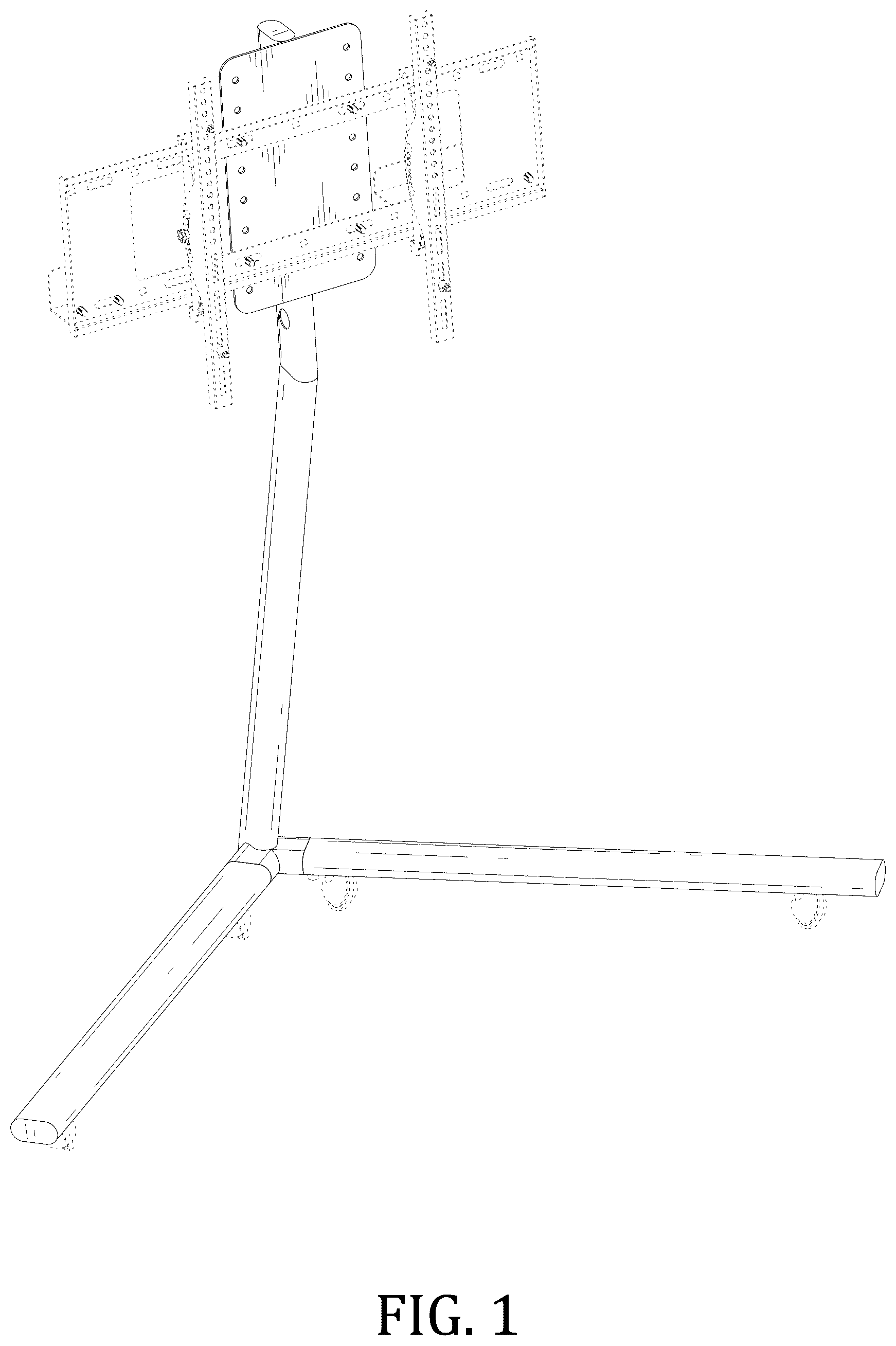 Patent USD1043633 Figure 1 – TV bracket