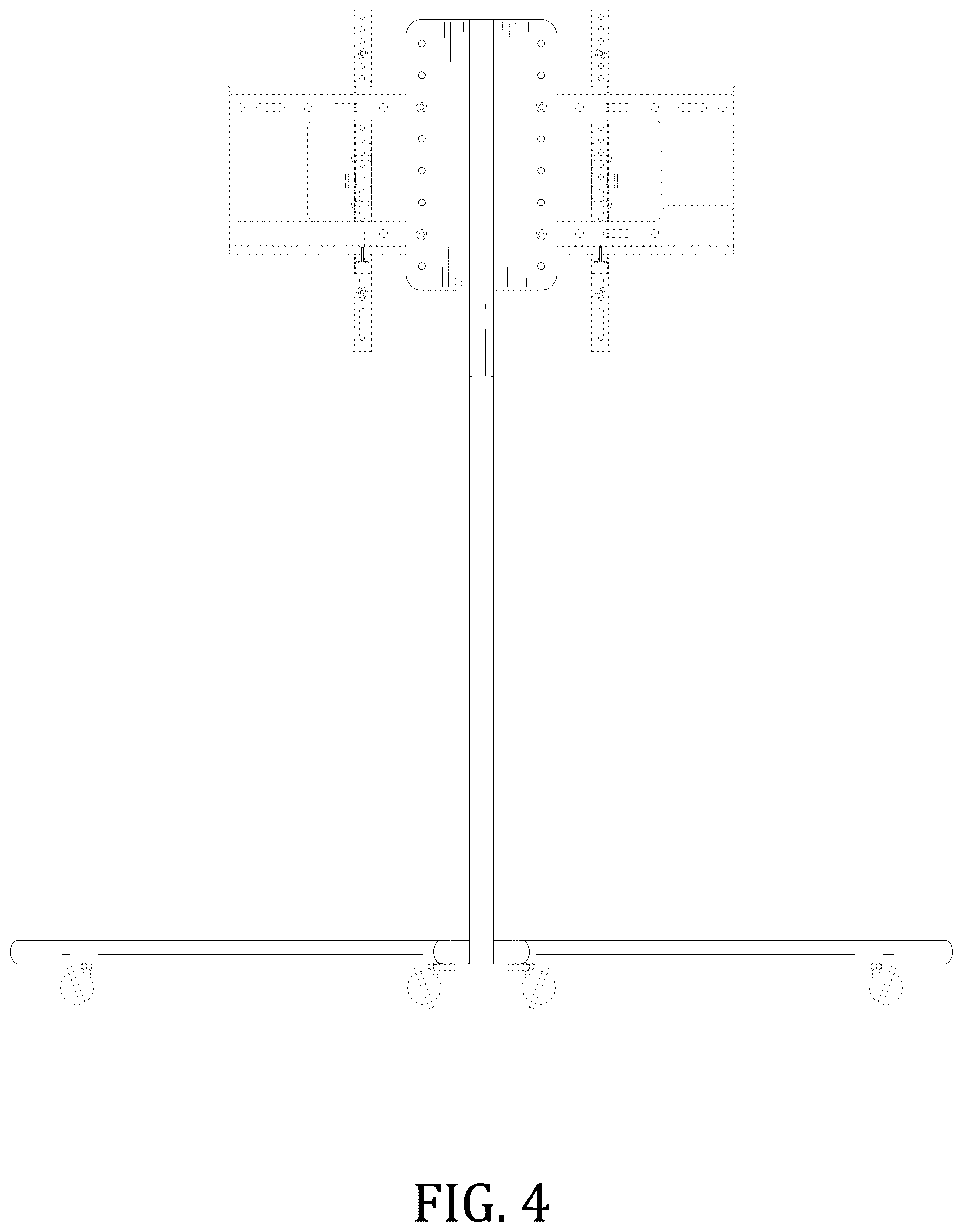 Patent USD1043633 Figure 4 – TV bracket
