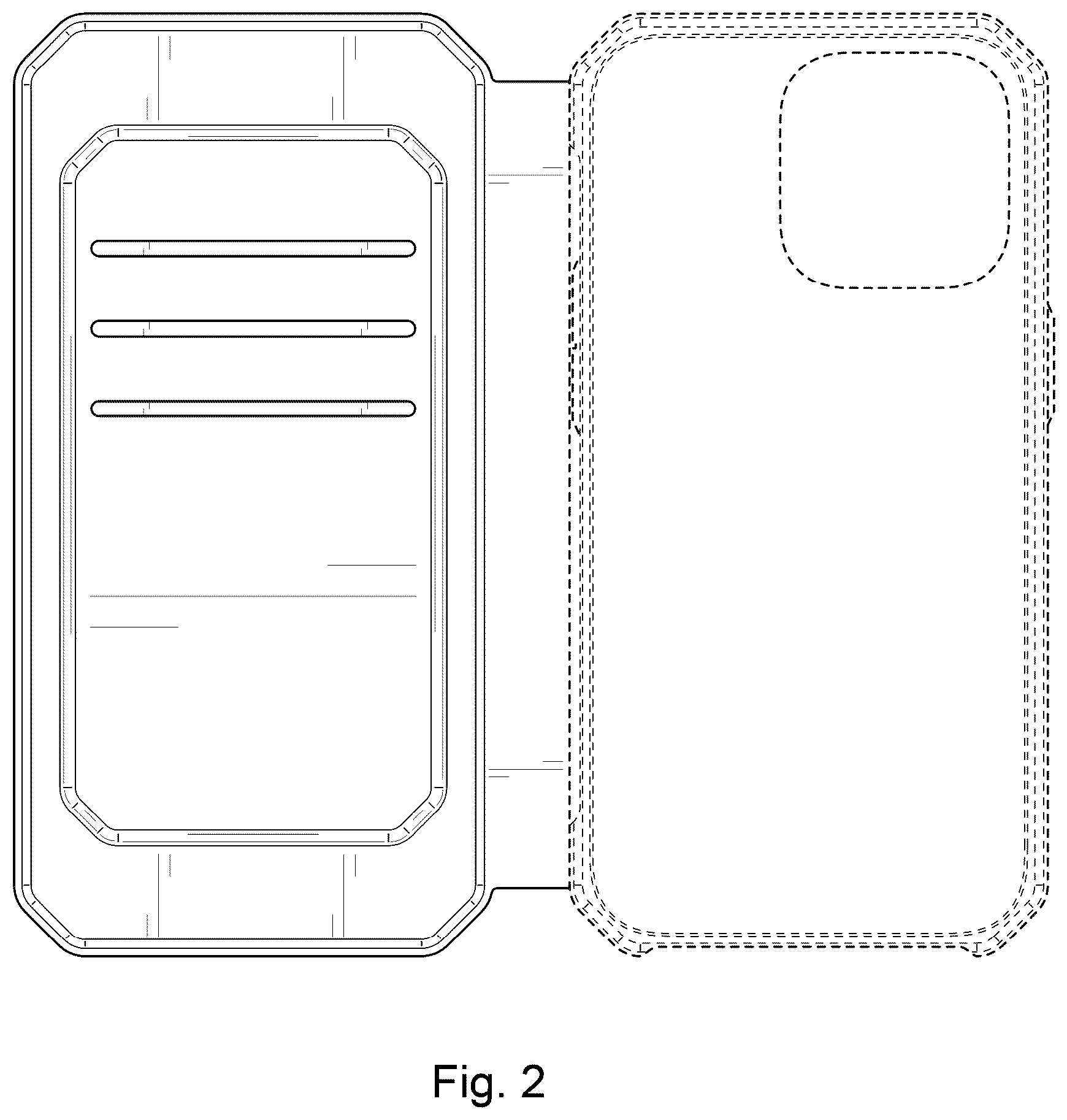 Patent USD1043642 Figure 2 – Case