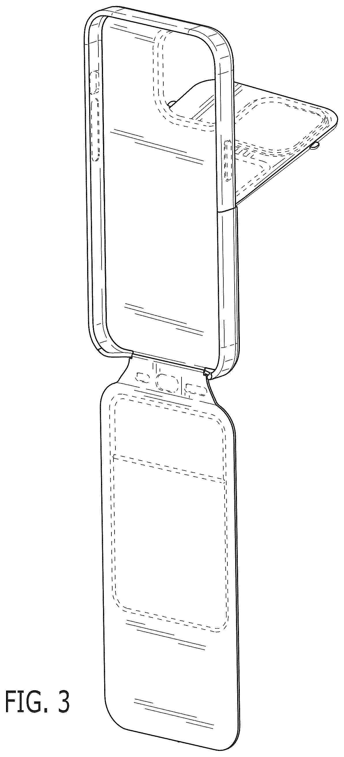 Patent USD1043643 Figure 2 – Phone case