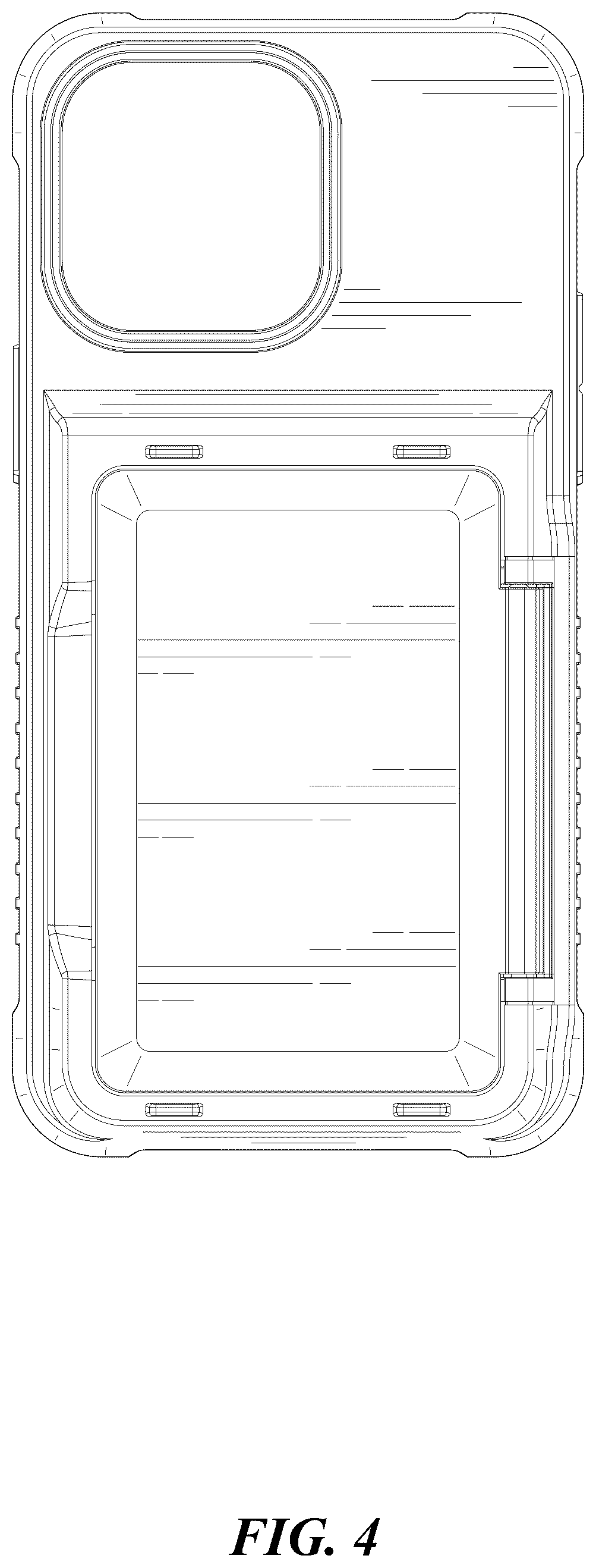 Patent USD1043644 Figure 4 – Mobile phone protective case
