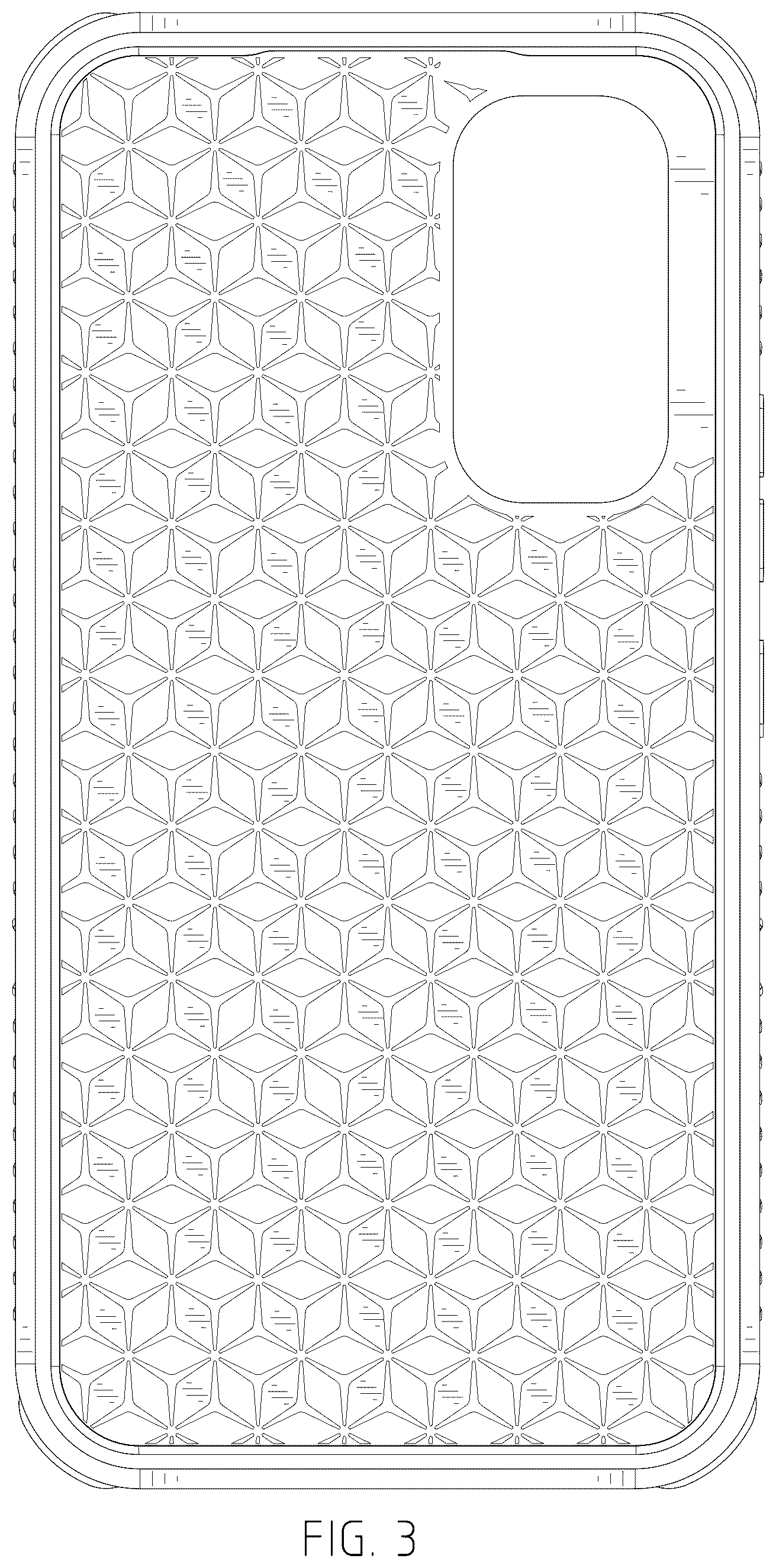 Patent USD1043645 Figure 3 – Case for mobile telephone