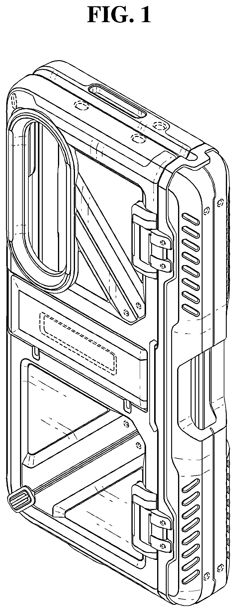 Patent USD1043646 Figure 1 – Mobile phone case
