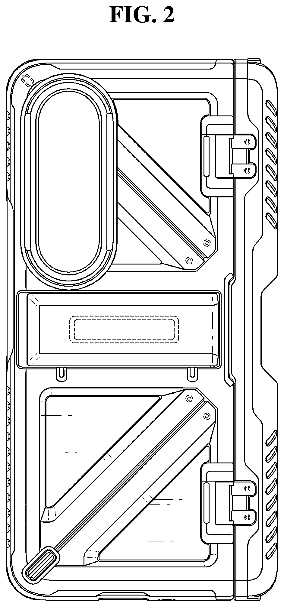 Patent USD1043646 Figure 2 – Mobile phone case