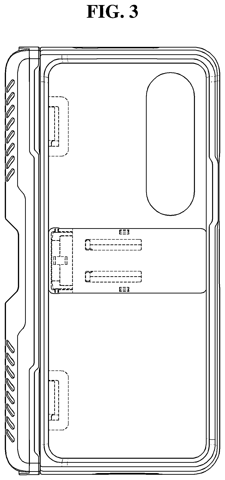 Patent USD1043646 Figure 3 – Mobile phone case