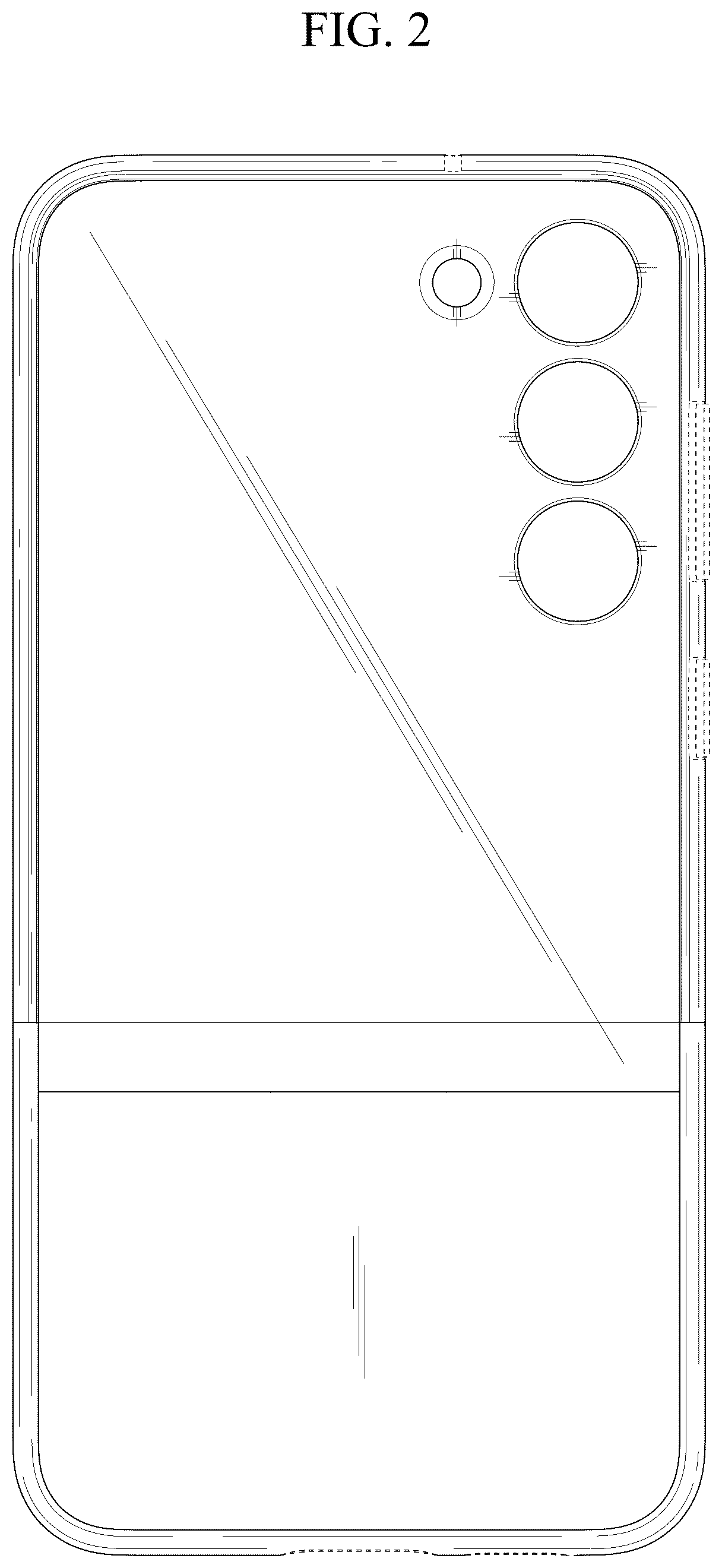 Patent USD1043647 Figure 2 – Case for electronic device
