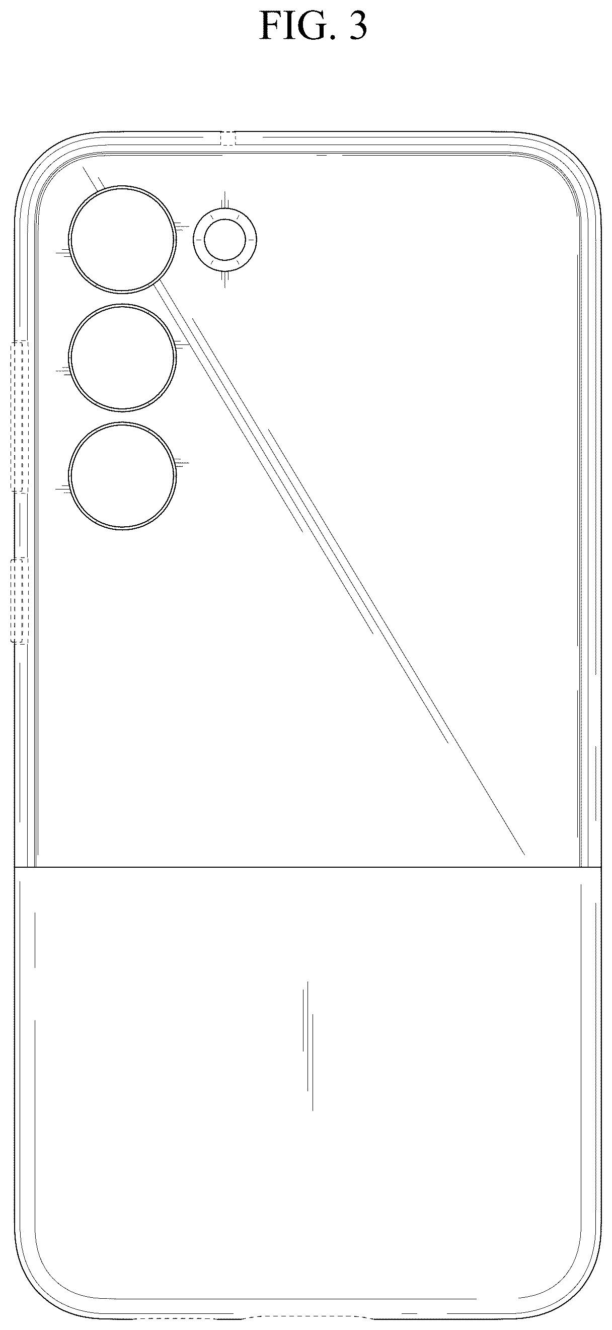 Patent USD1043647 Figure 3 – Case for electronic device