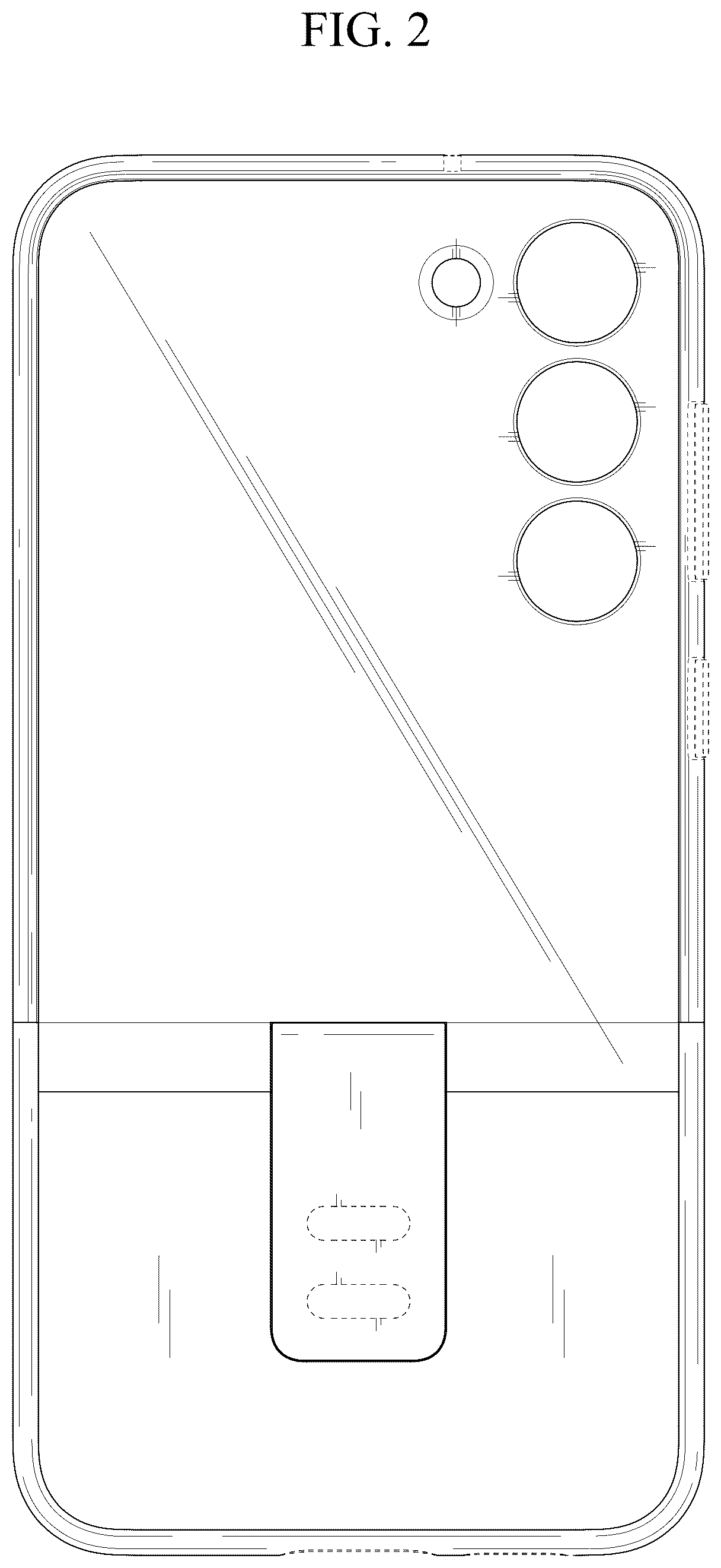 Patent USD1043648 Figure 2 – Case for electronic device