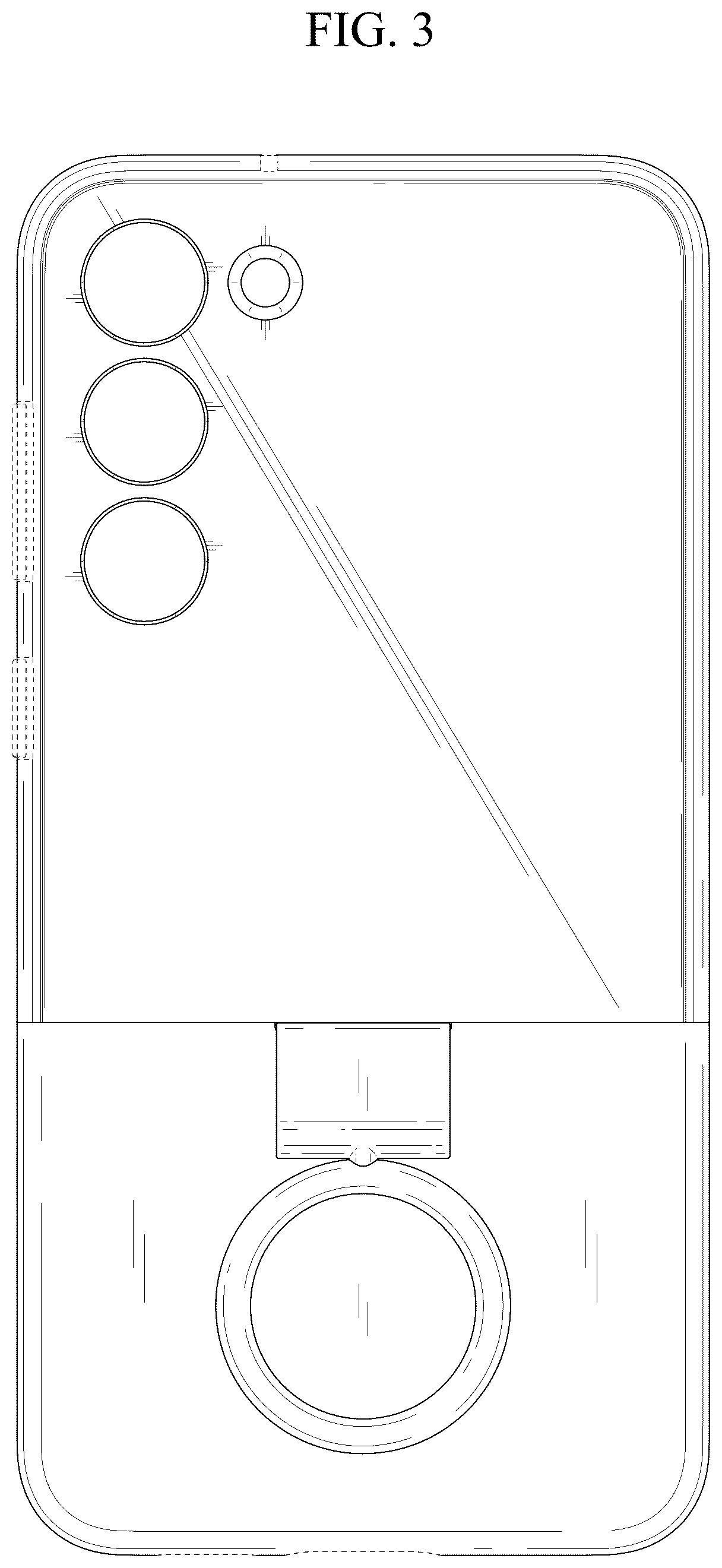 Patent USD1043648 Figure 3 – Case for electronic device
