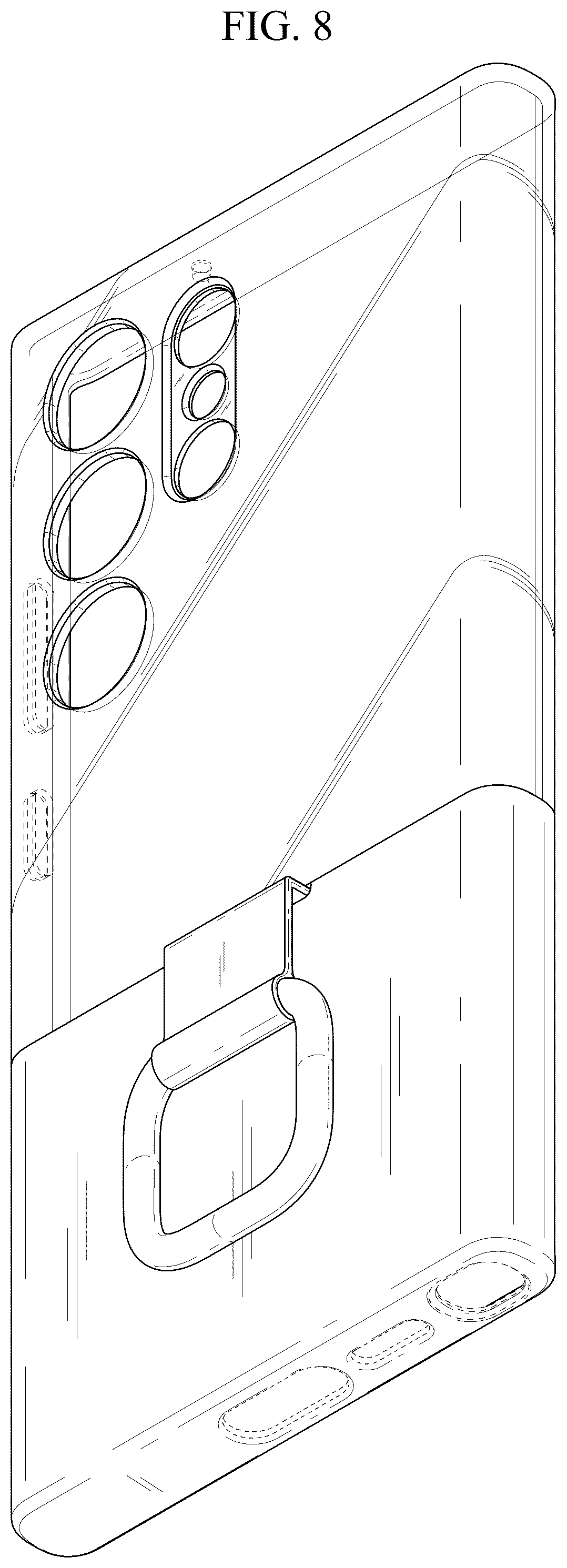 Patent USD1043649 Figure 8 – Case for electronic device