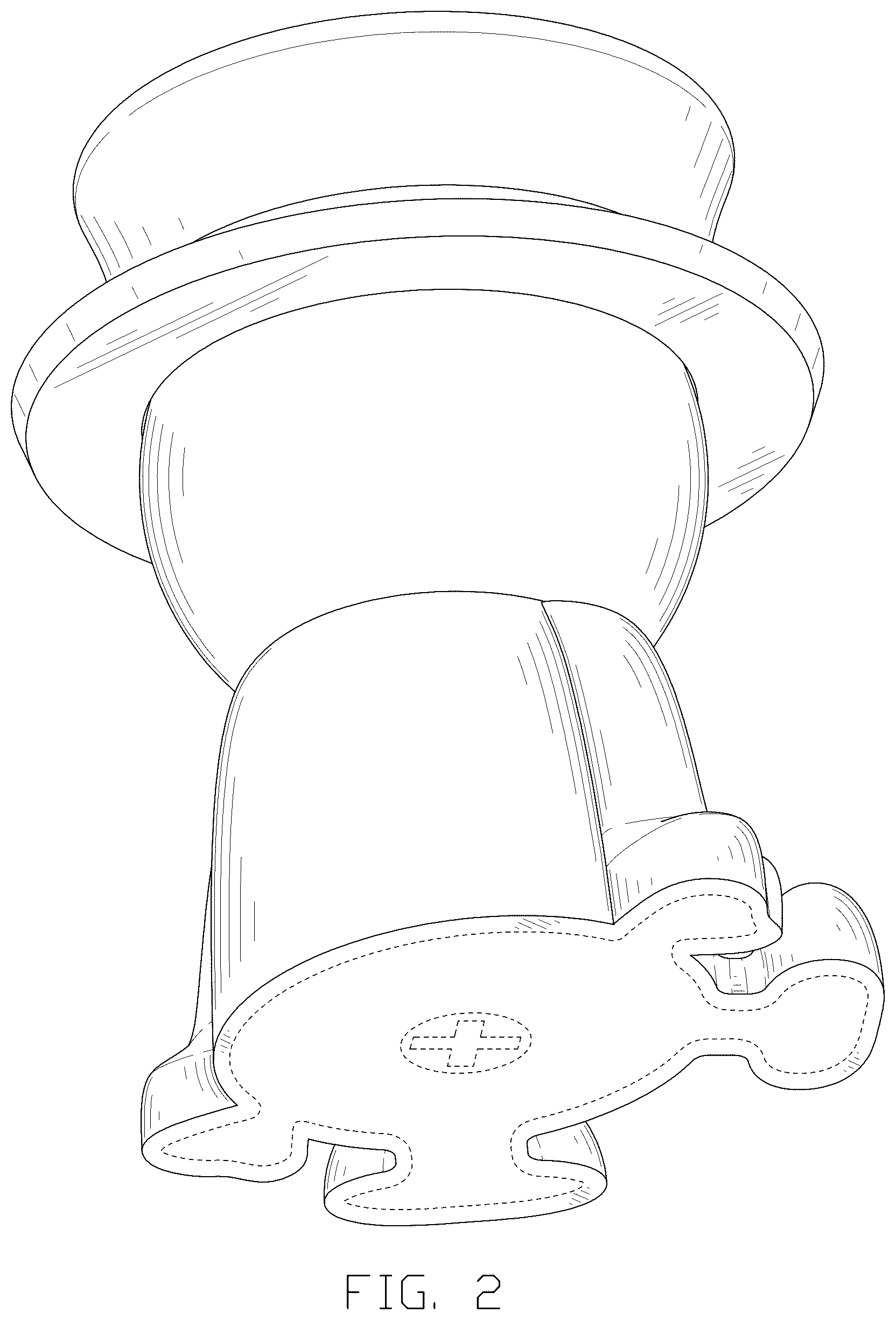 Patent USD1043652 Figure 2 – Magnetic car phone mount