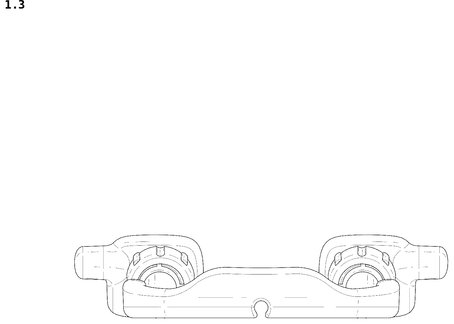 Patent USD1043653 Figure 3 – Stand for mobile telephones
